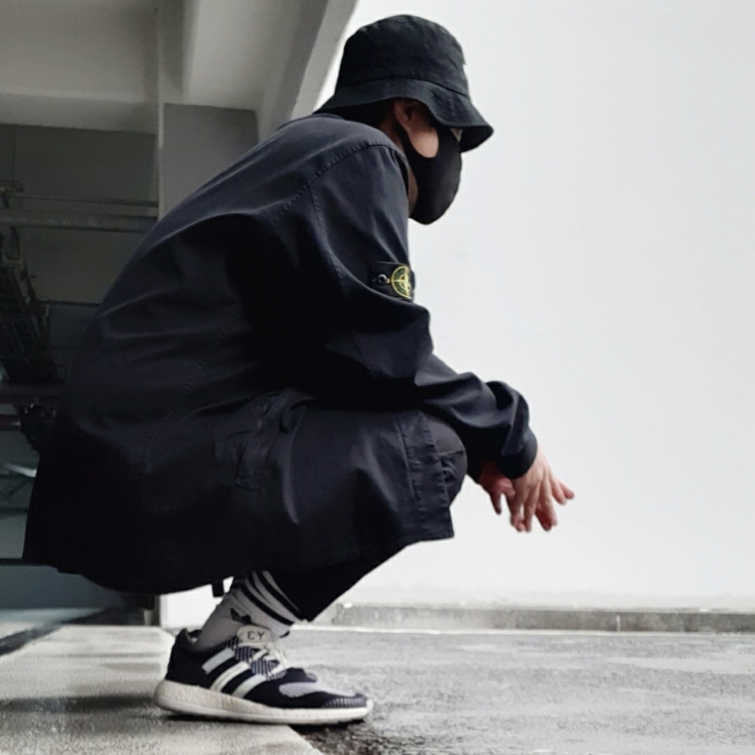Y-3 Pureboost ZG Knit Core Black 착용 스타일