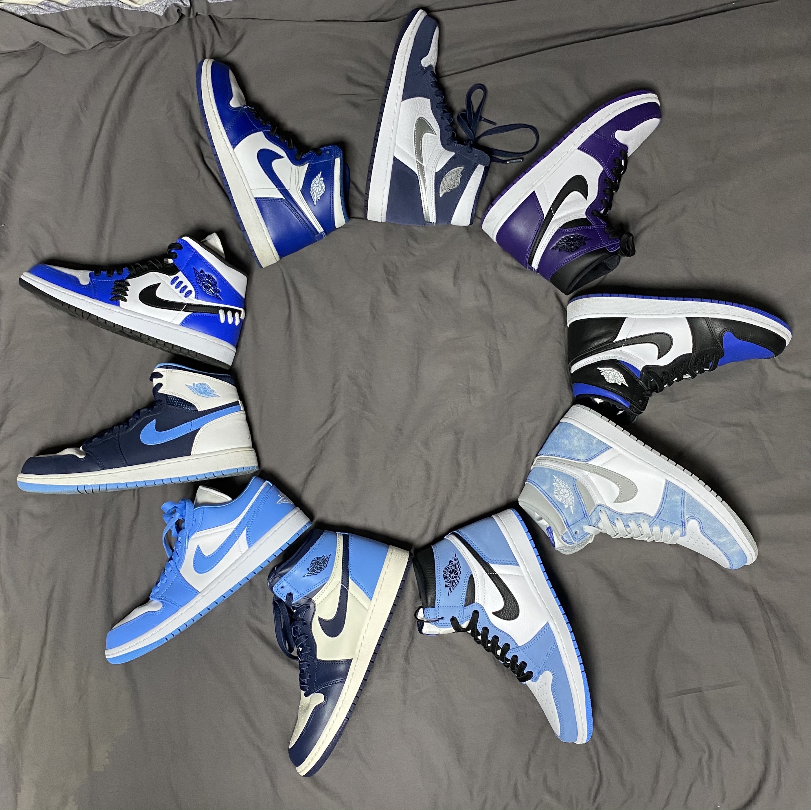 Jordan 1 Retro Chris Paul PE, Jordan 1 Retro High OG Hyper Royal 착용 스타일
