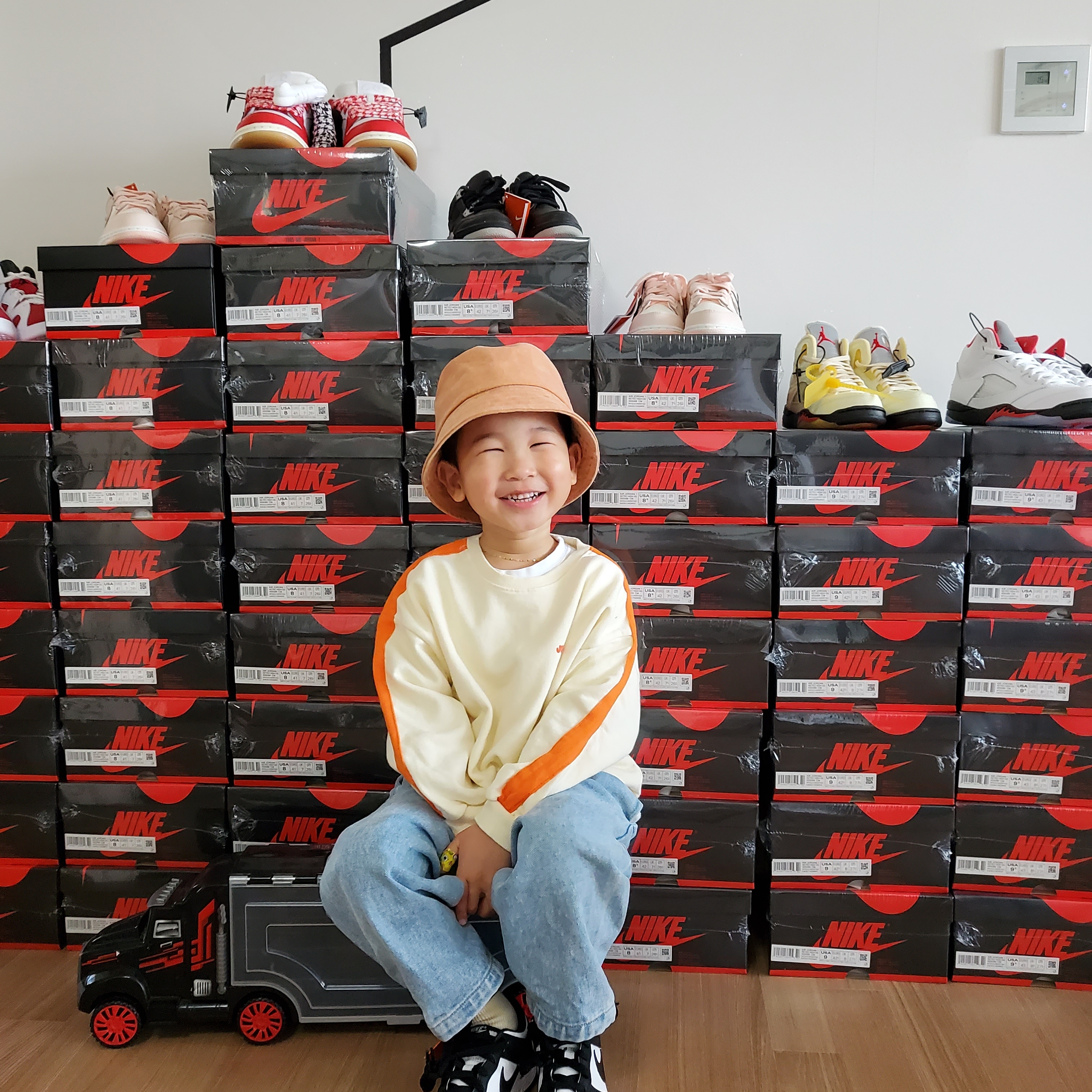(PS) Nike Dunk Low Black 착용 스타일 - 1