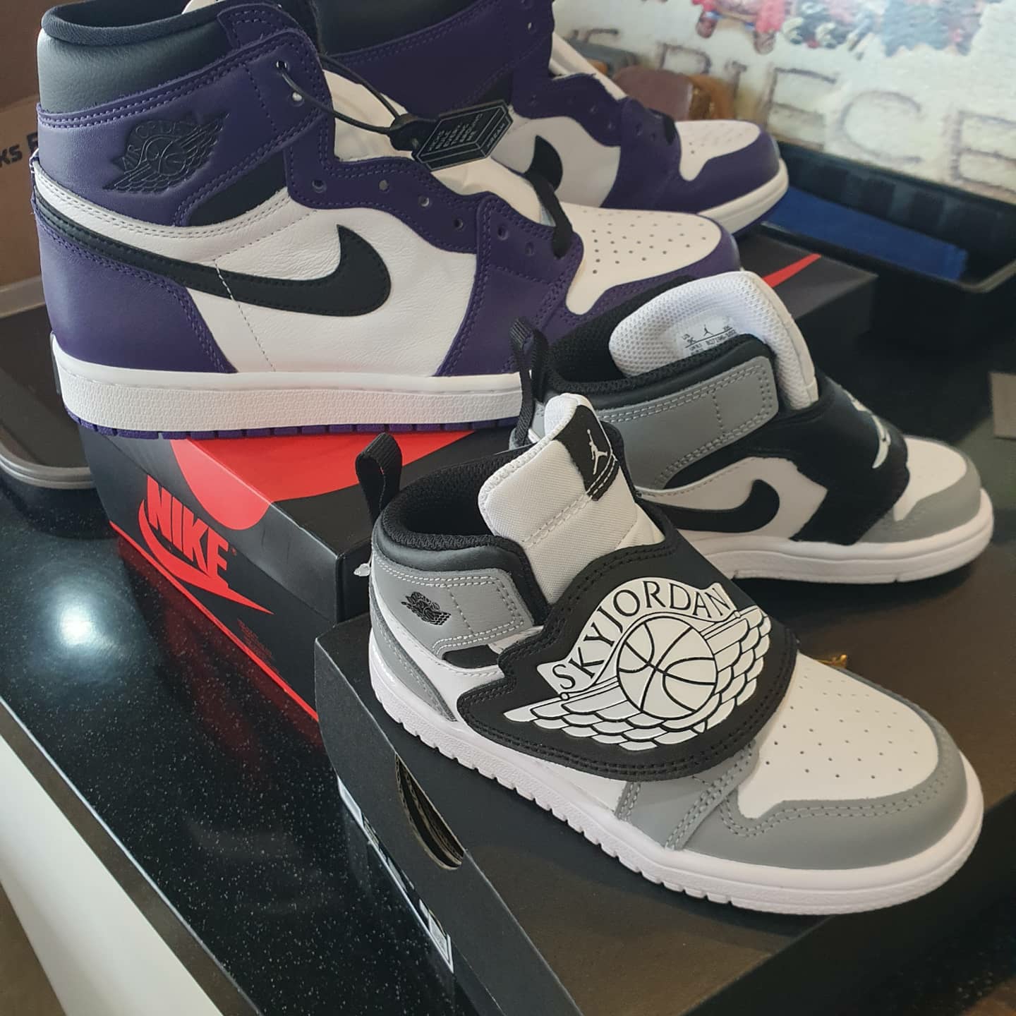 Jordan 1 Retro High OG Court Purple 2020 착용 스타일 - 2