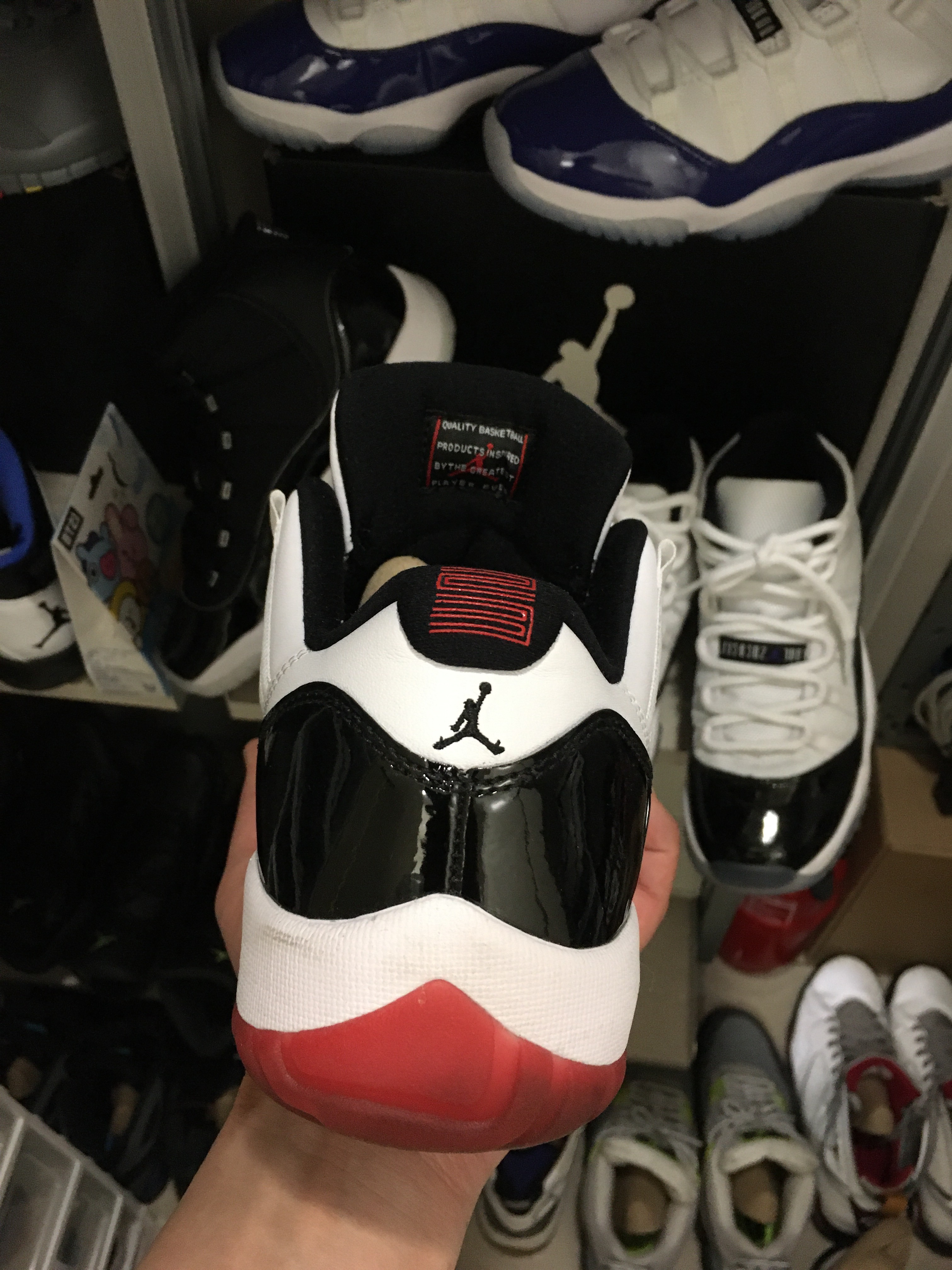 Jordan 11 Retro Low Concord Bred, (GS) Jordan 11 Retro Low Concord Bred 착용 스타일 - 2
