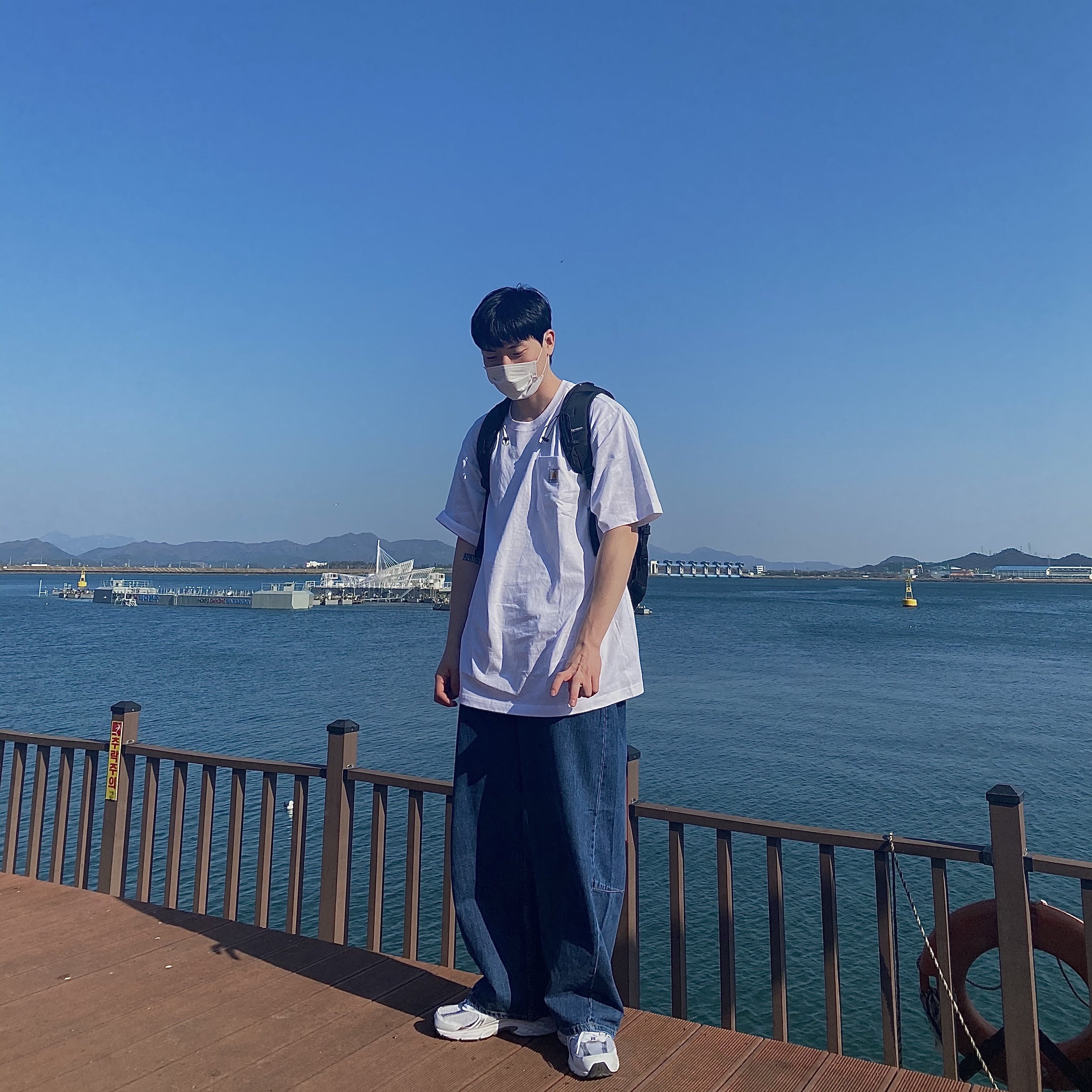 New Balance 530 White 착용 스타일