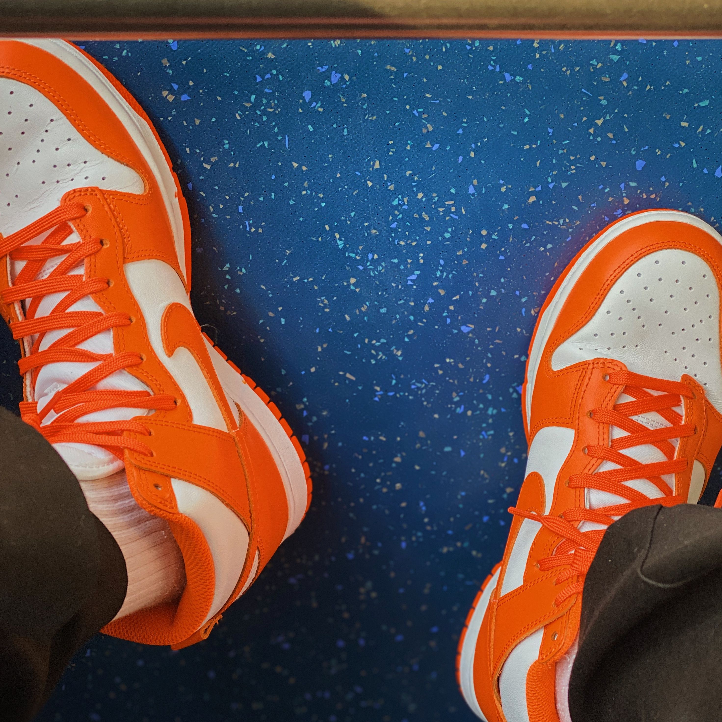 (W) Nike Dunk High Orange Blaze 착용 스타일