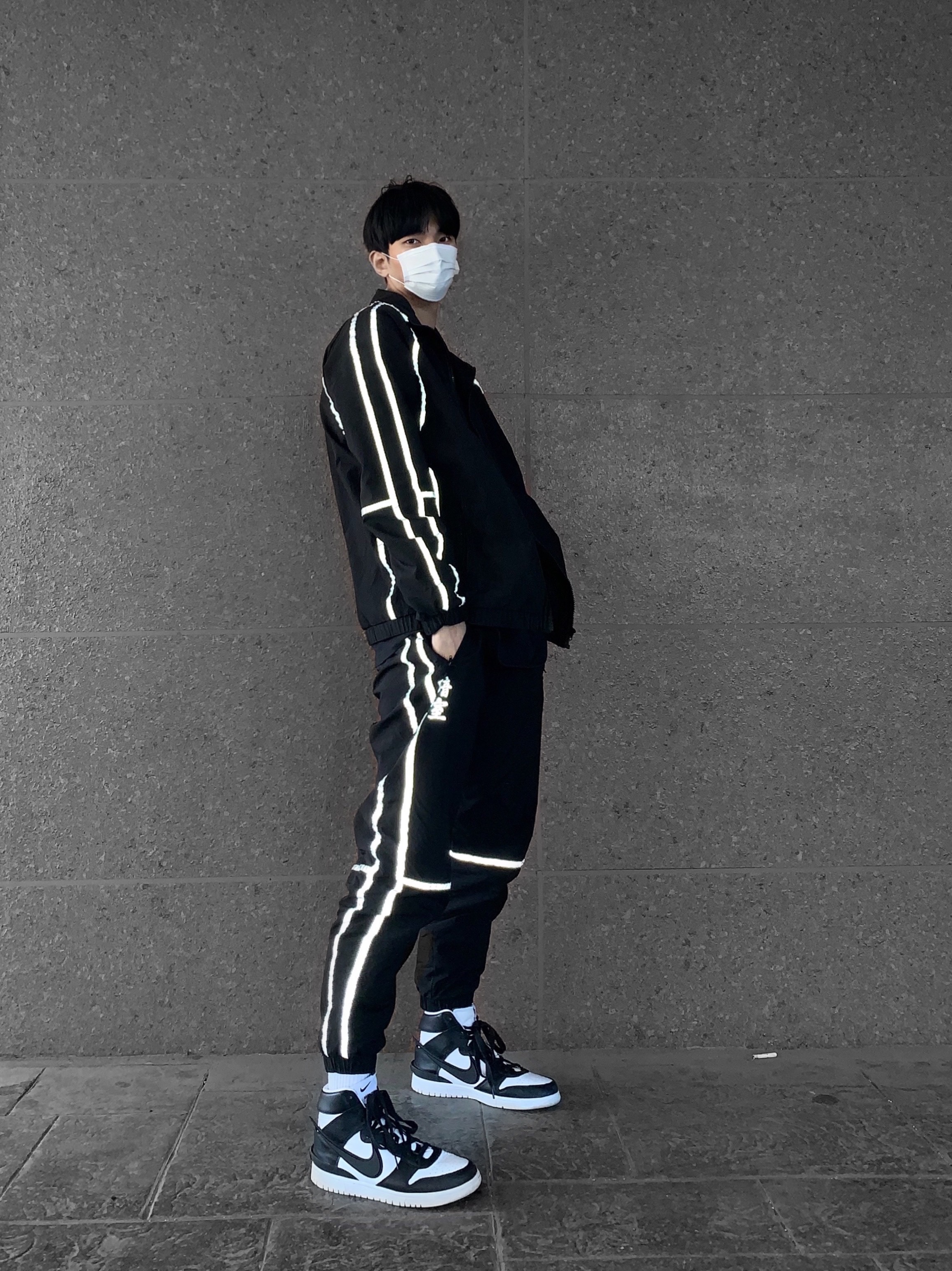 Nike x Ambush Dunk High Black 착용 스타일