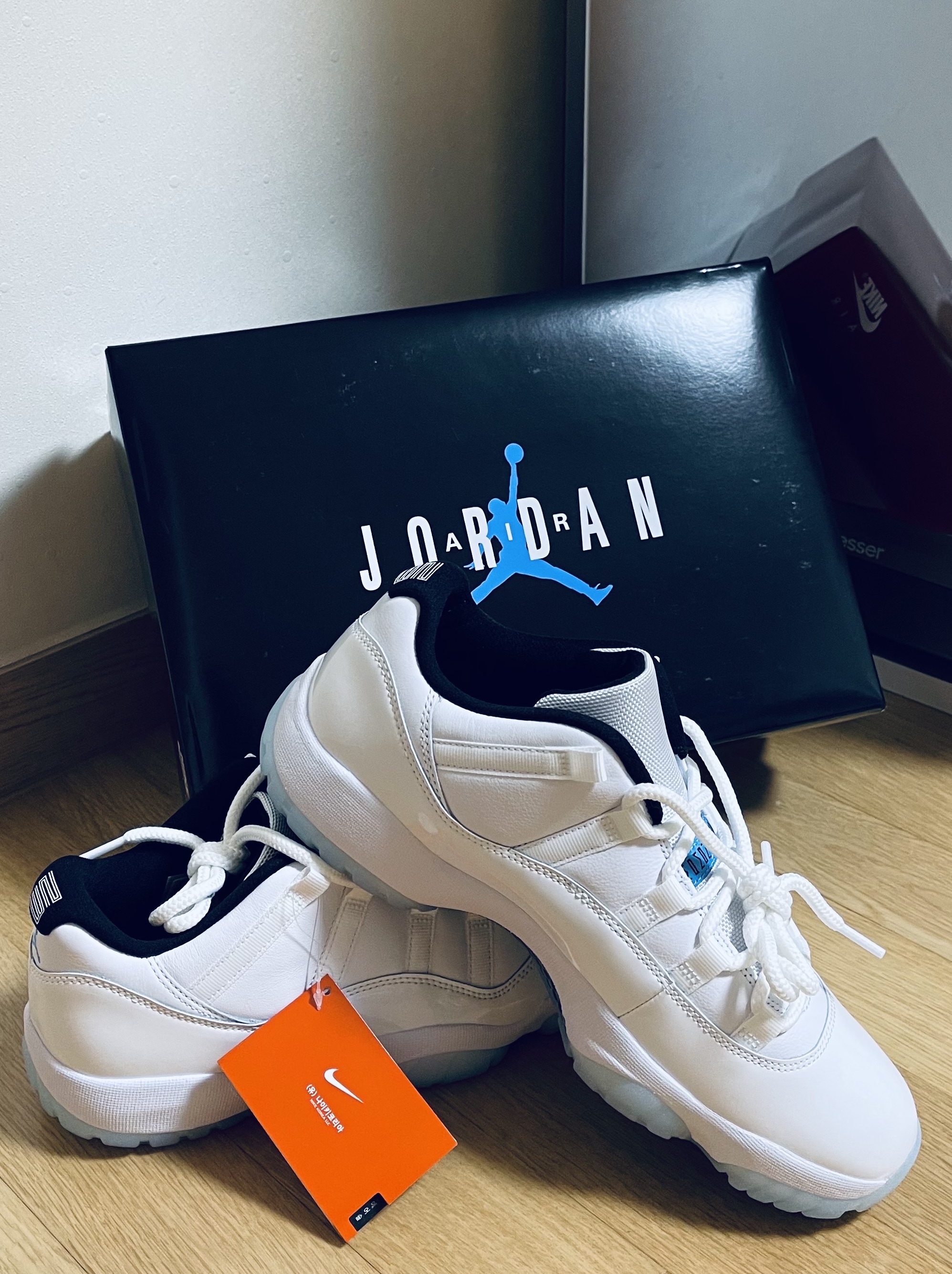 Jordan 11 Retro Low Legend Blue, (GS) Jordan 11 Retro Low Legend Blue 착용 스타일