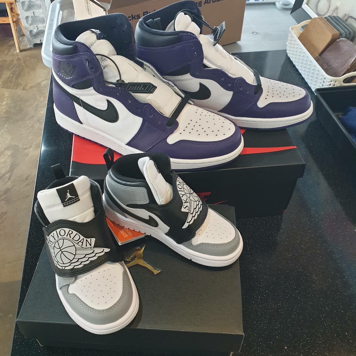 Jordan 1 Retro High OG Court Purple 2020 착용 스타일 - 1