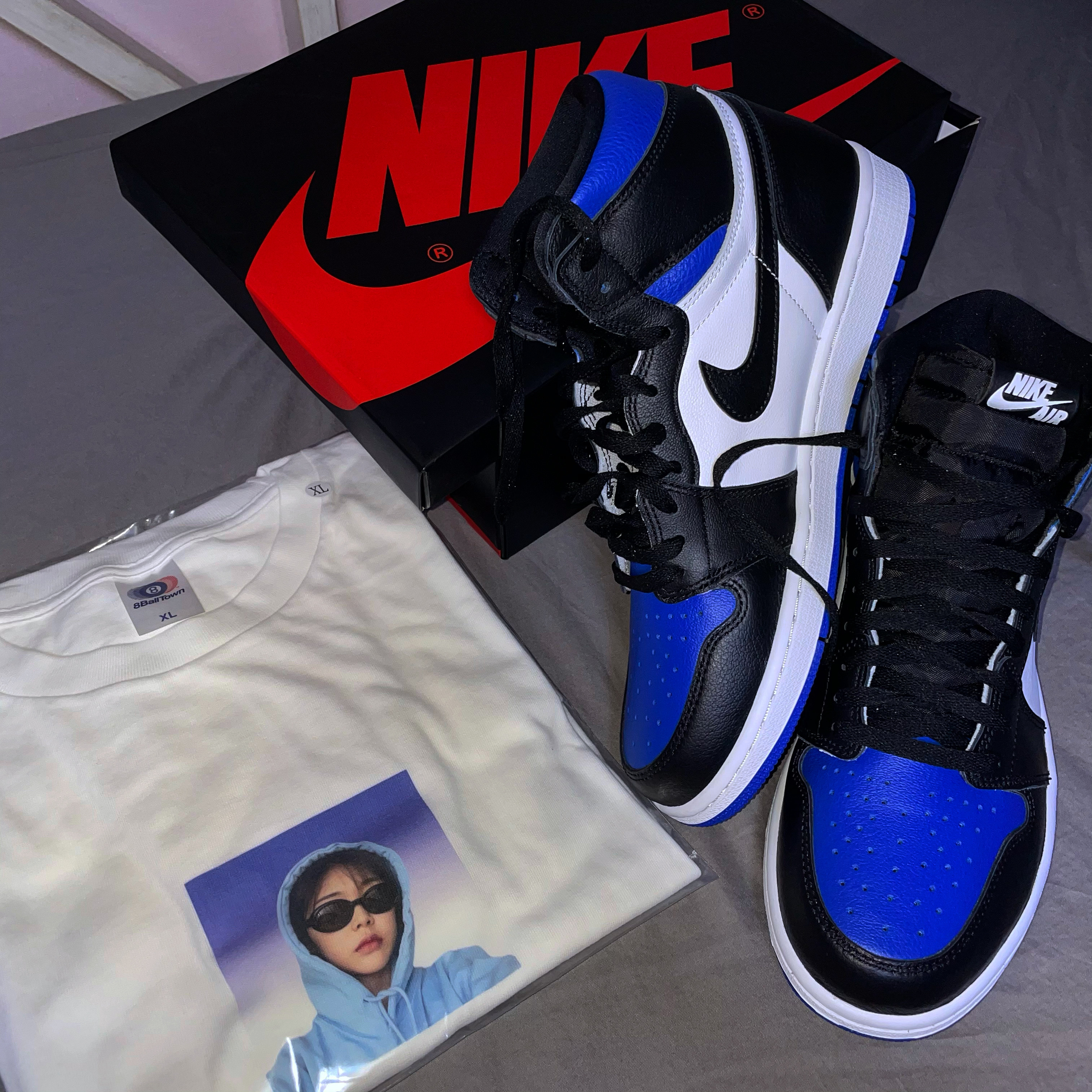 Jordan 1 Retro High OG Royal Toe 착용 스타일 - 4
