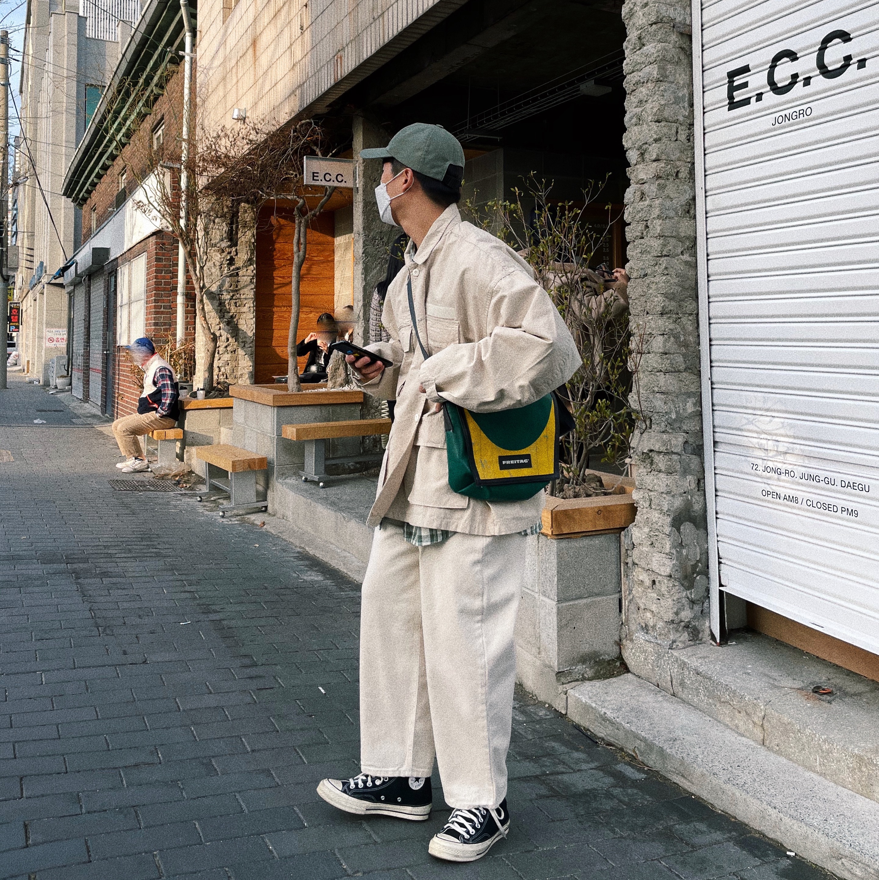 Converse Chuck 70 Hi Black 착용 스타일