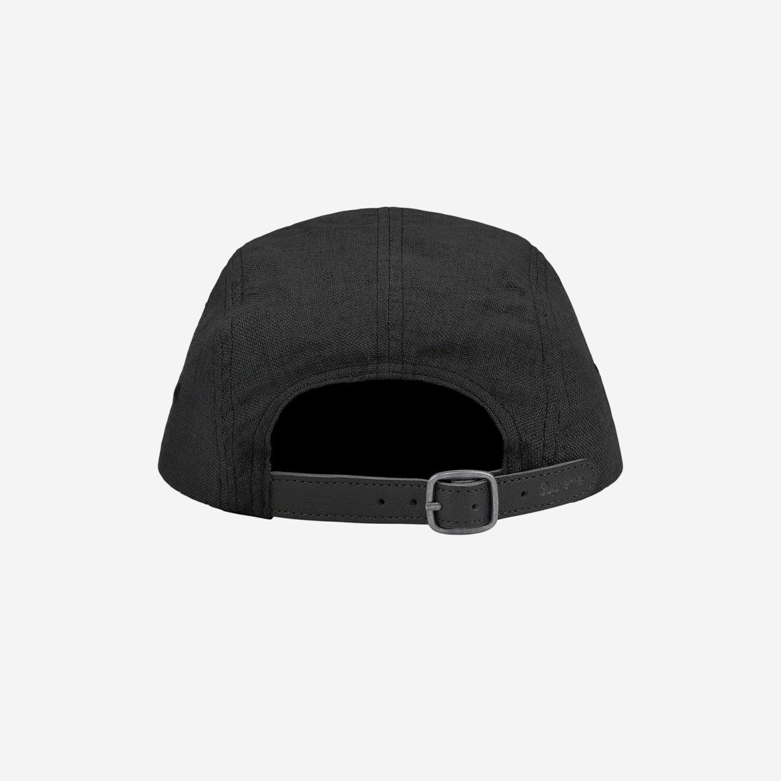 Supreme Linen Camp Cap Black - 21SS 상세 이미지 2