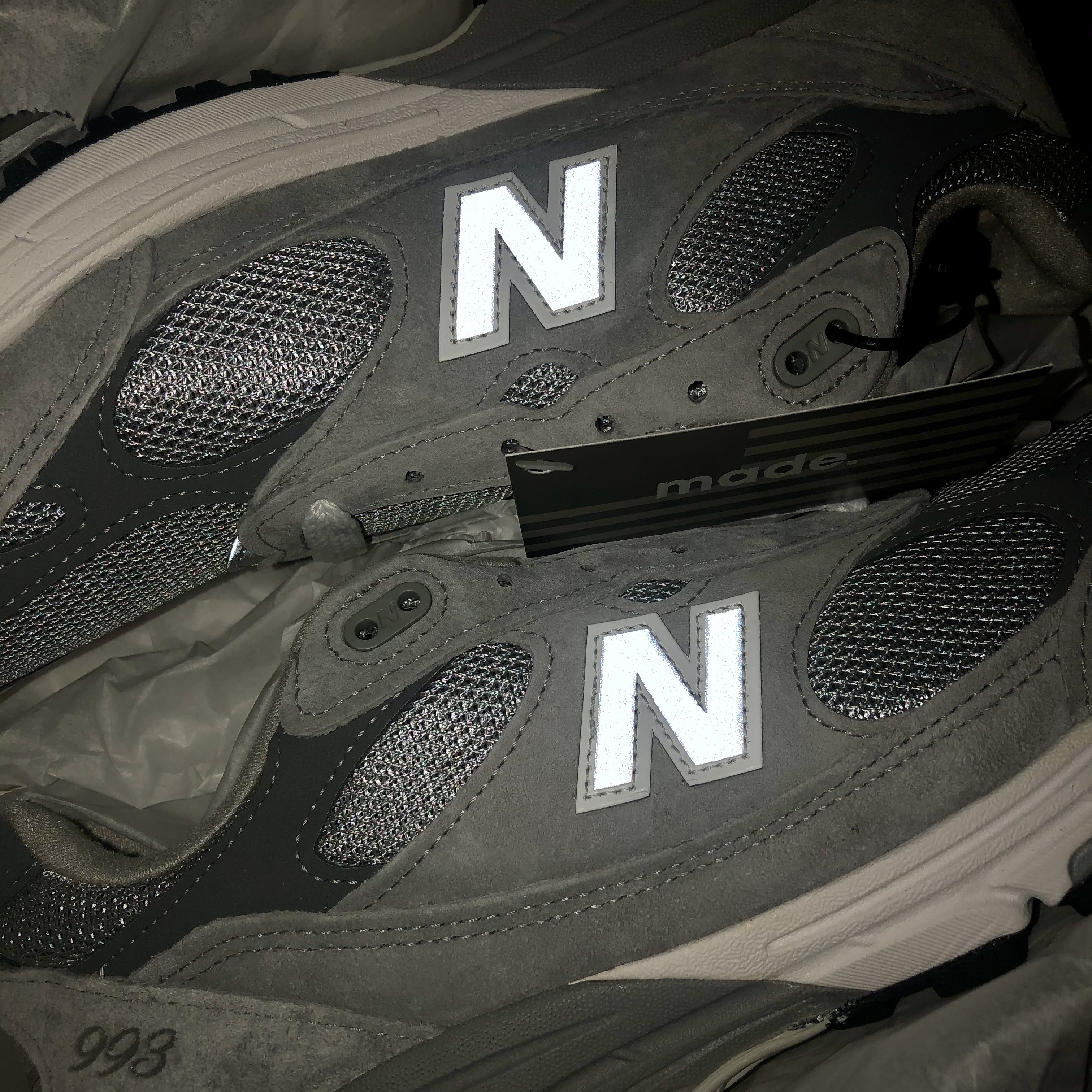 New Balance 993 Made in USA Grey - D Standard 착용 스타일
