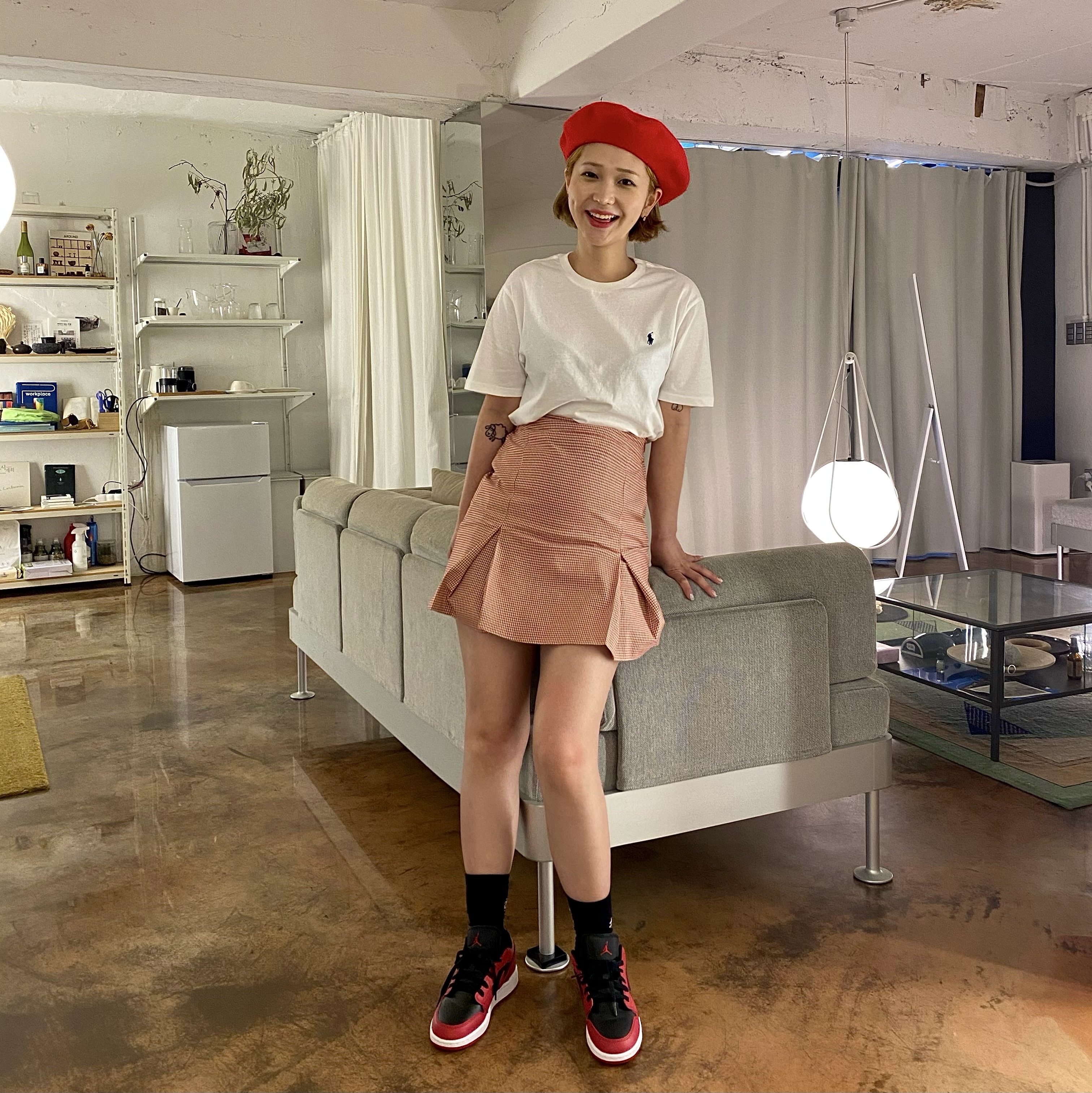 Jordan 1 Low Gym Red Black 착용 스타일
