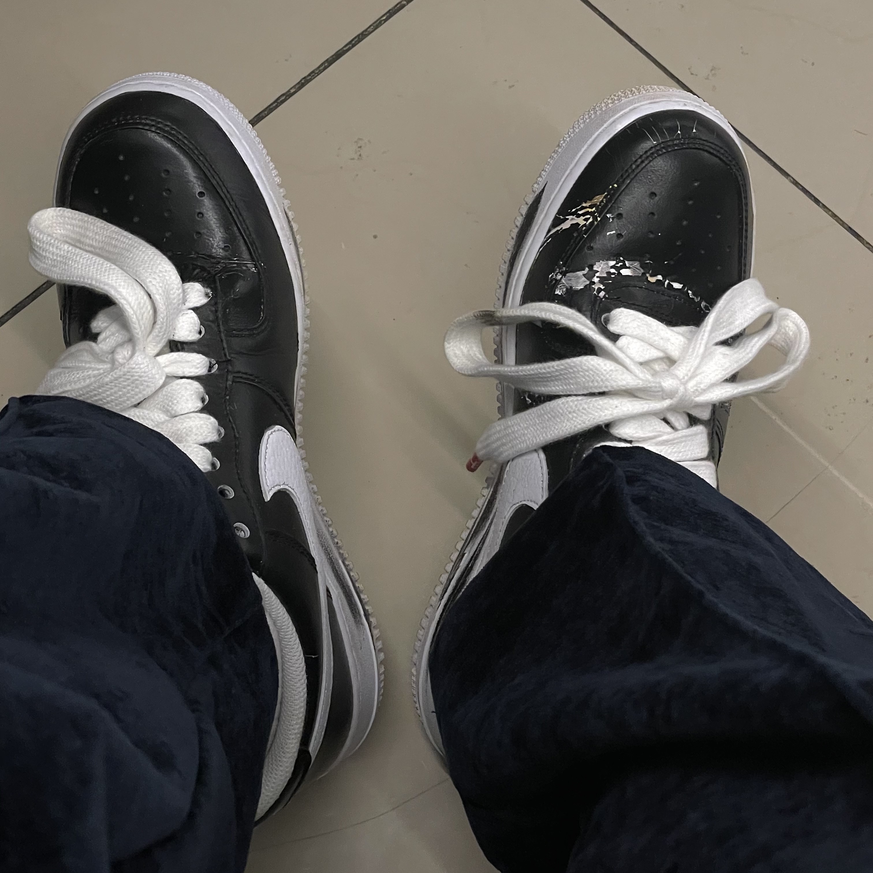 Nike x Peaceminusone Air Force 1 Low Para-Noise 착용 스타일