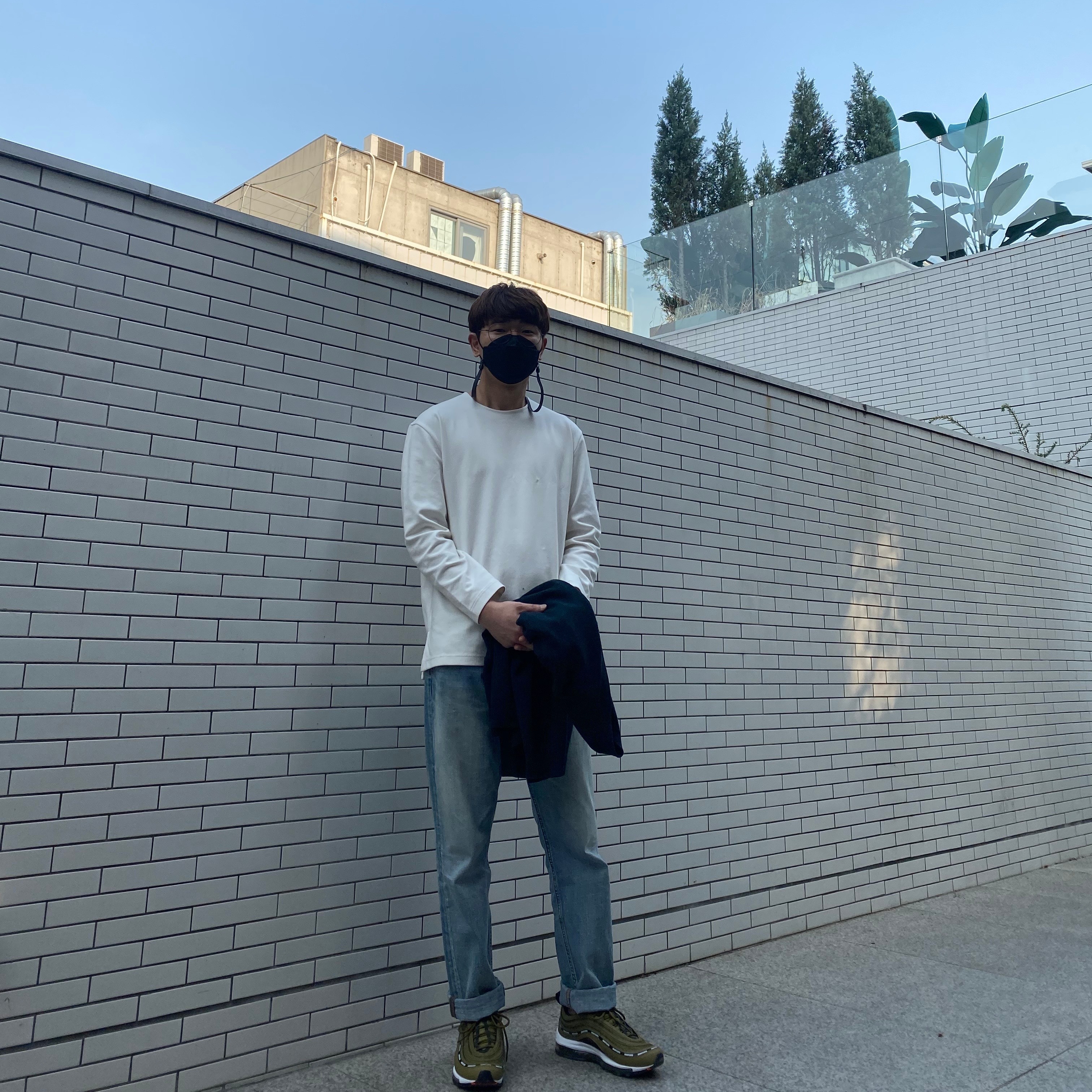 Nike x Undefeated Air Max 97 Militia Green 착용 스타일