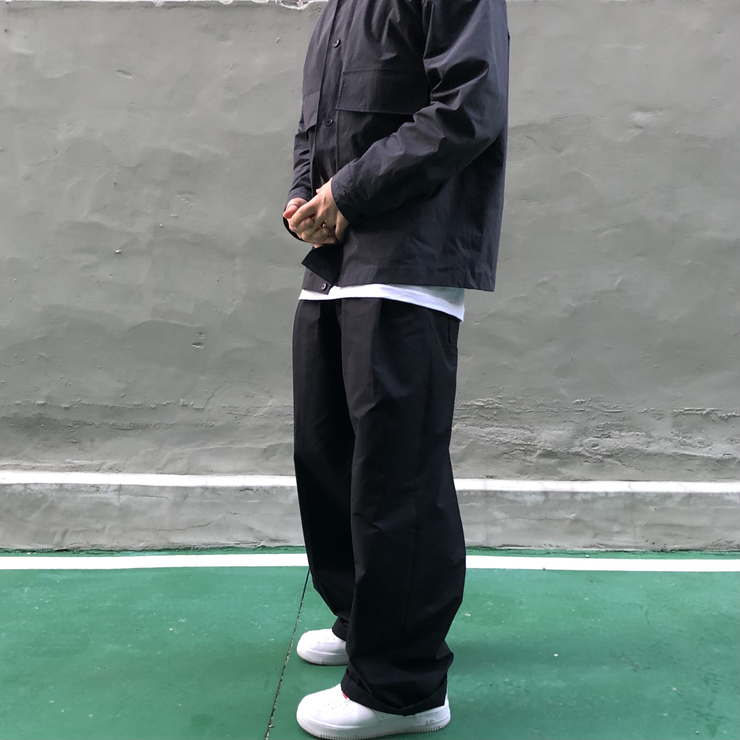 Nike x Supreme Air Force 1 Low White 착용 스타일