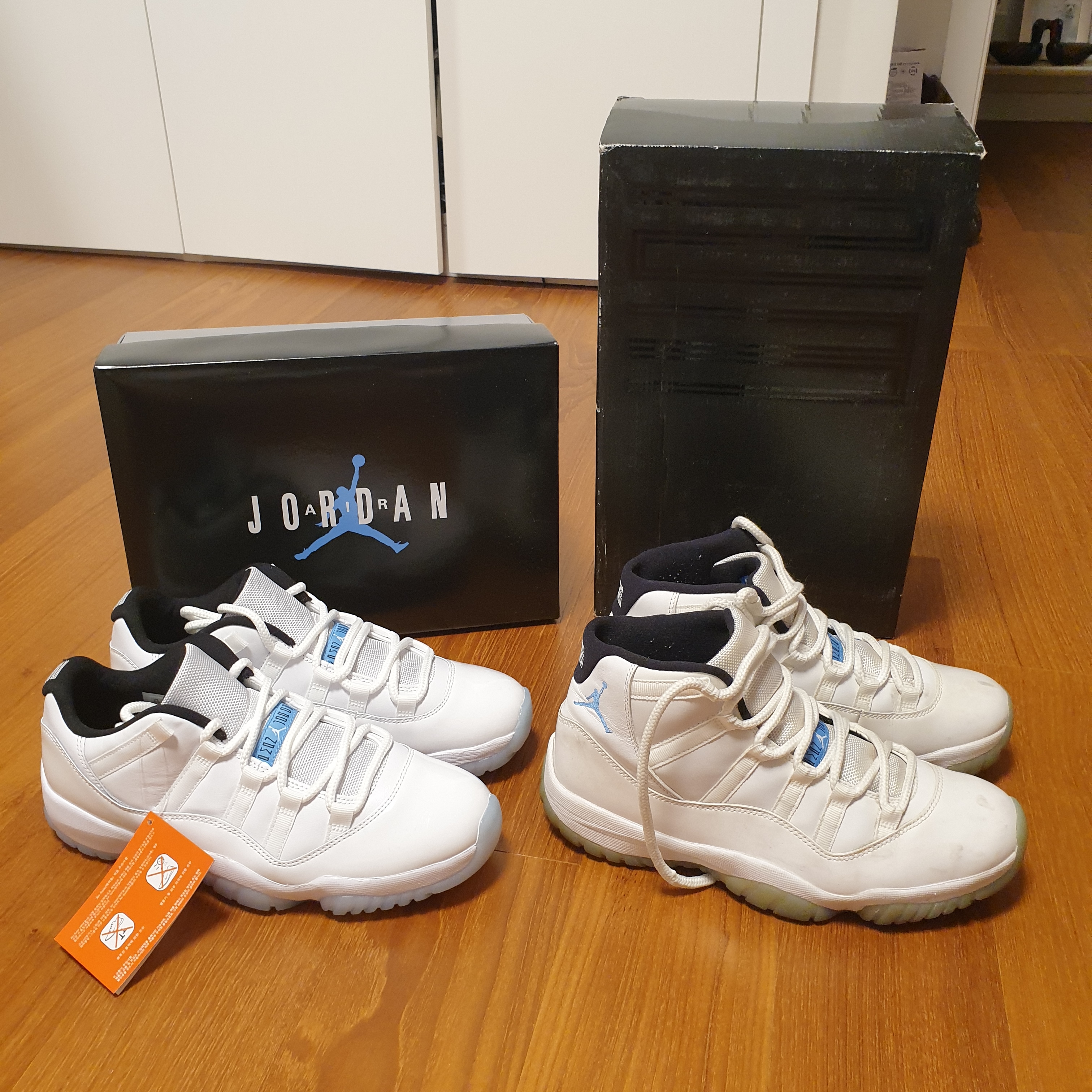 Jordan 11 Retro Low Legend Blue 착용 스타일 - 5