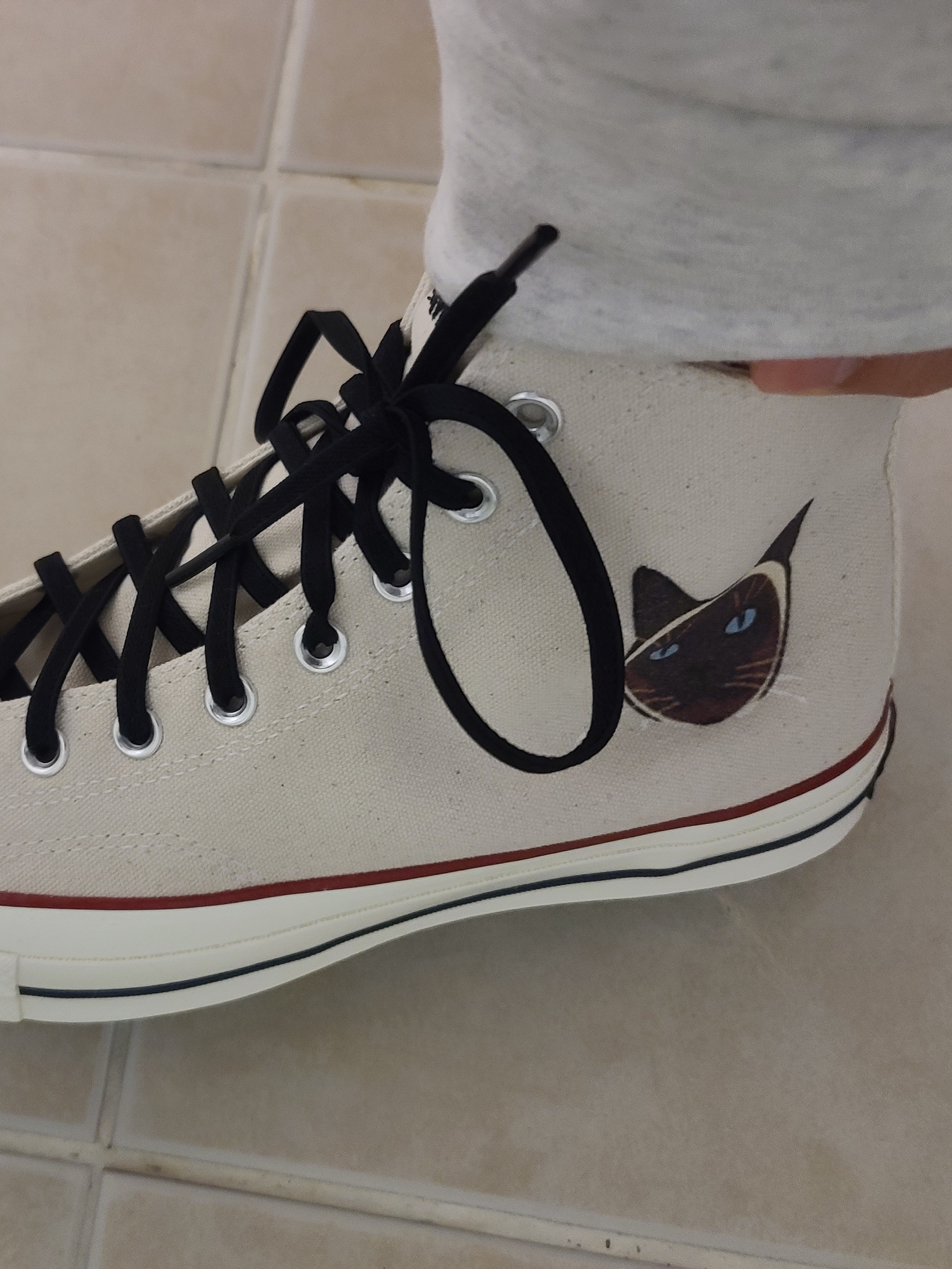 Converse Chuck 70 High Parchment 착용 스타일 - 4