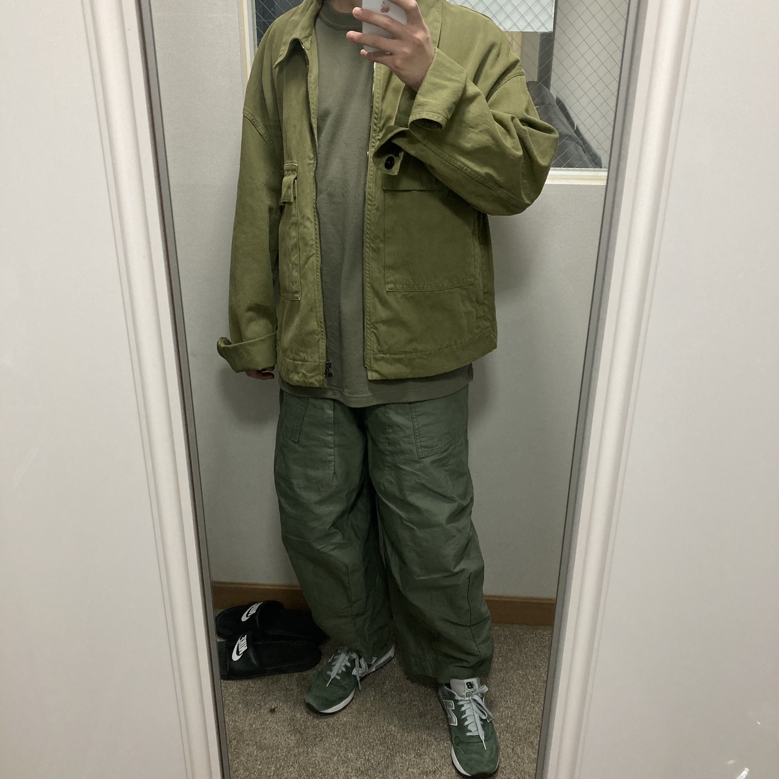 New Balance 1400 Made in USA Mountain Green 착용 스타일