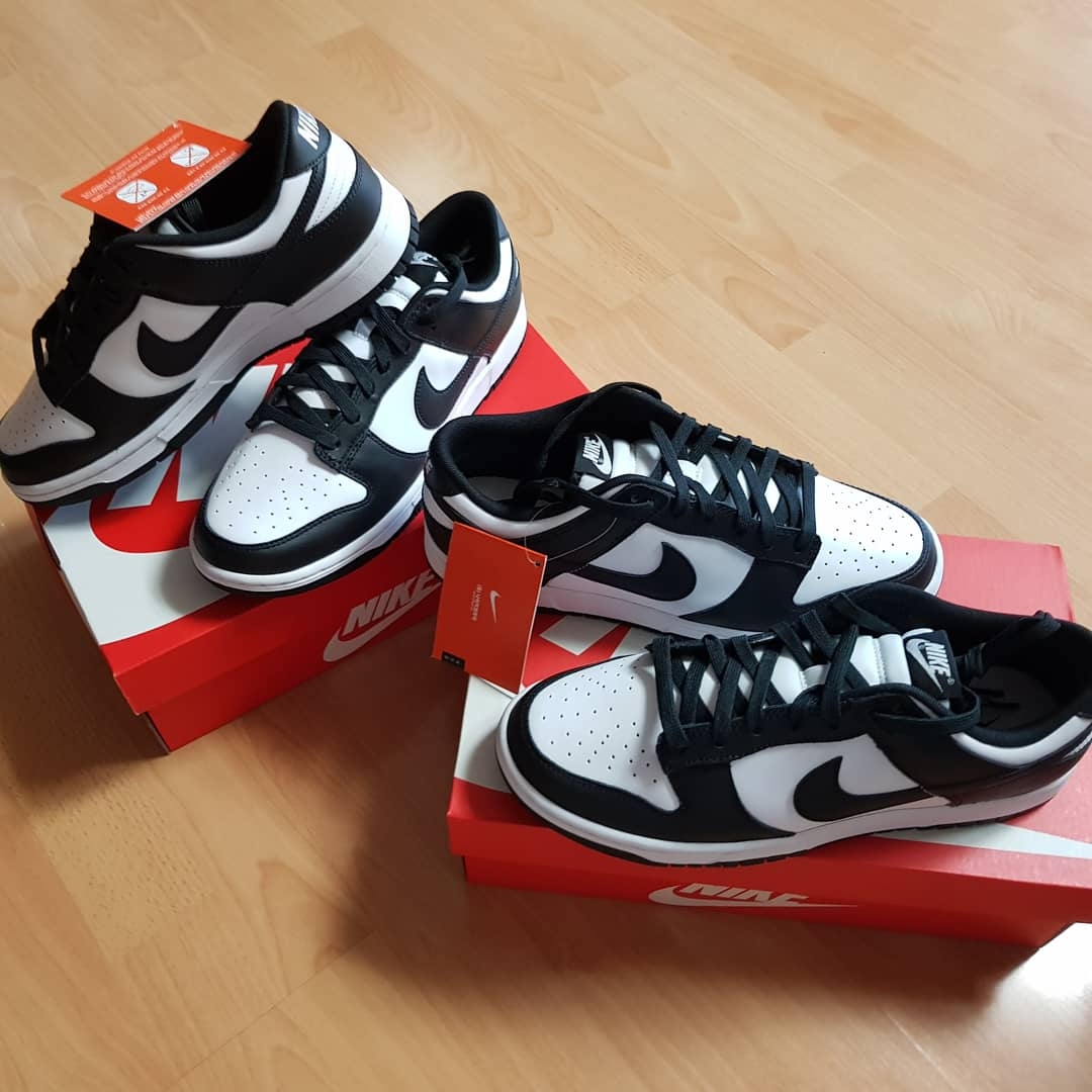 Nike Dunk Low Retro Black 착용 스타일 - 1