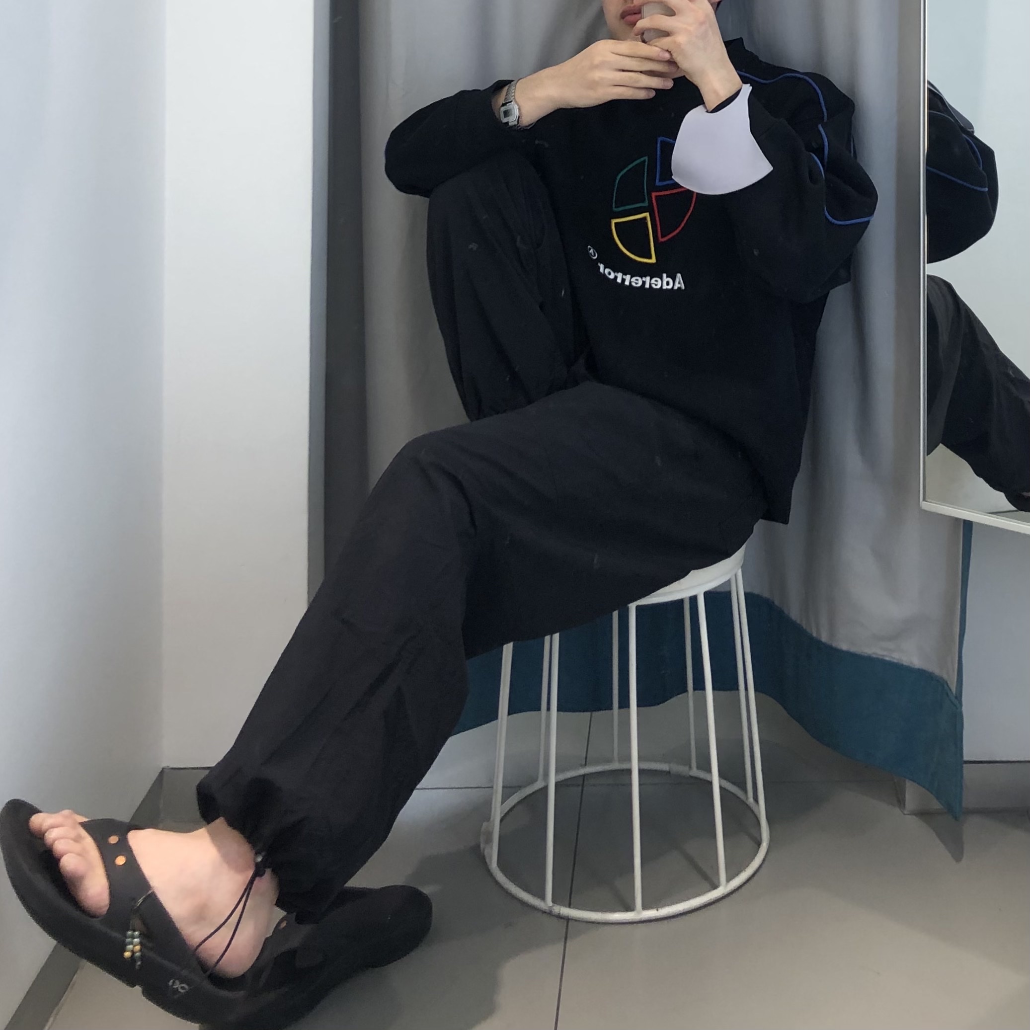 Oofos x Andersson Bell OOriginal Sandal 착용 스타일