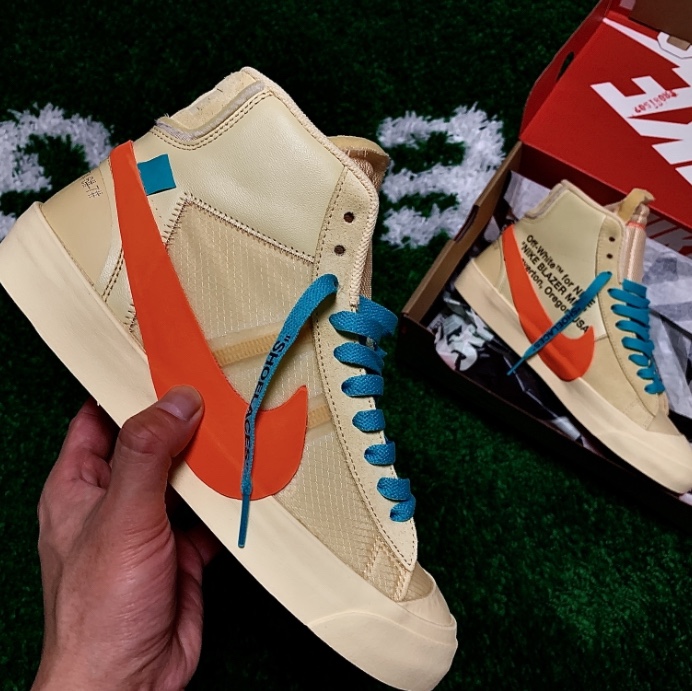 Nike x Off-White Blazer Mid Off-White All Hallow's Eve 착용 스타일