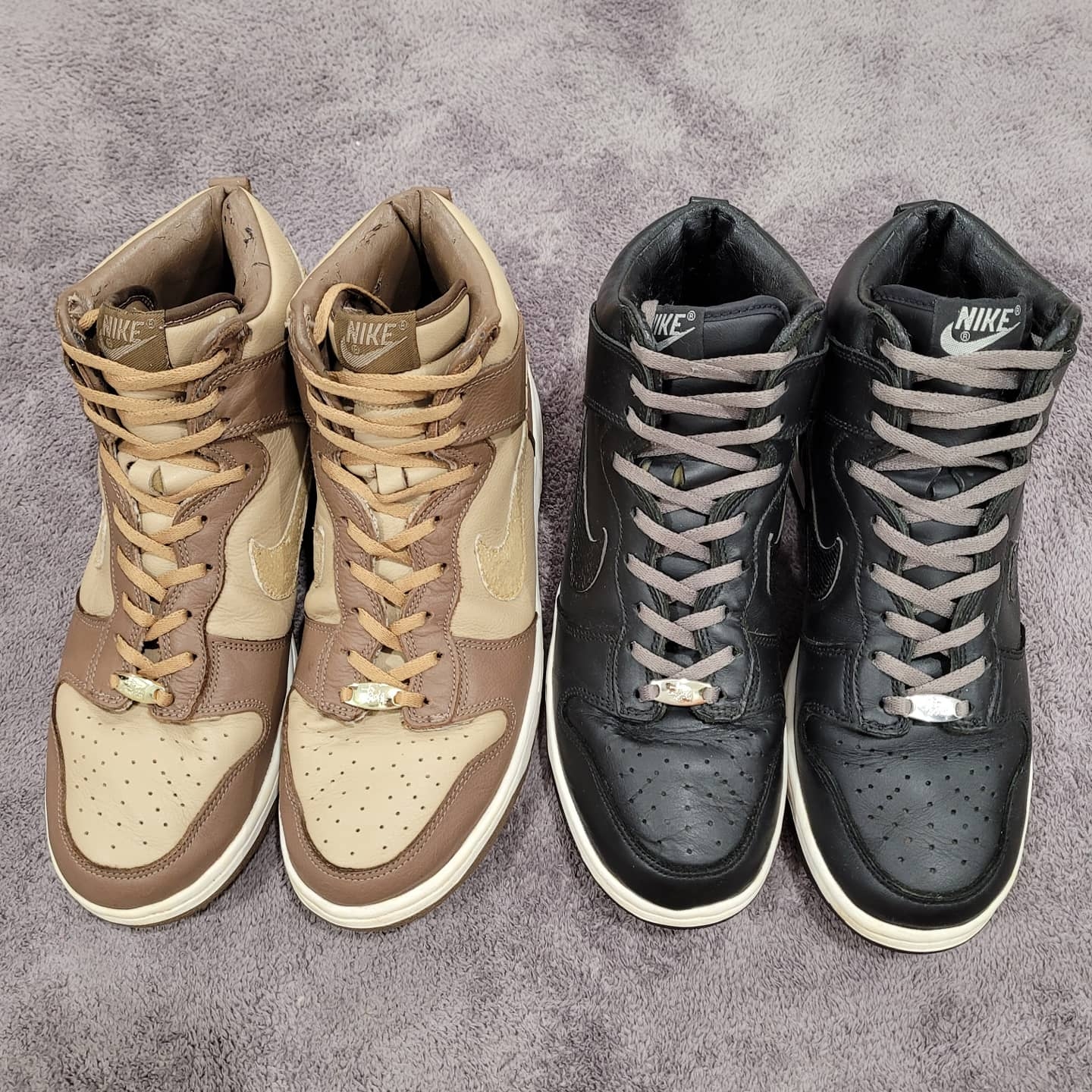 Nike x Stussy Dunk High Plus B Black White 착용 스타일 - 1