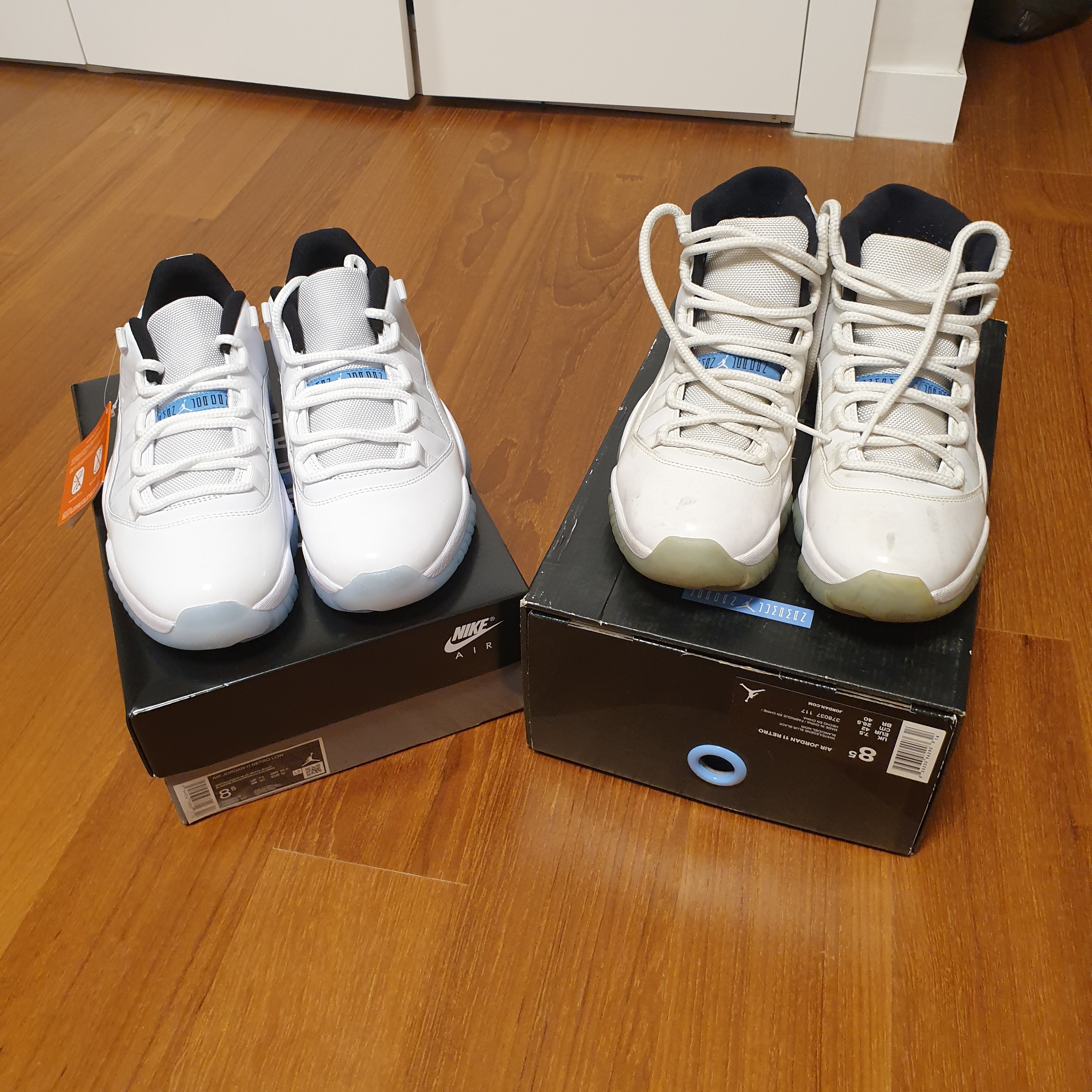 Jordan 11 Retro Low Legend Blue 착용 스타일 - 3