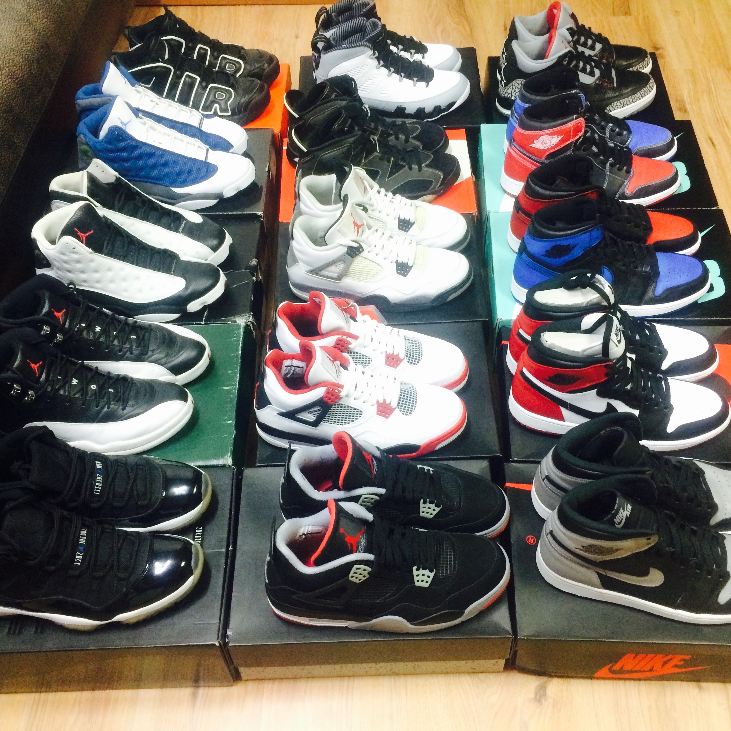 Jordan 11 Retro Space Jam 2009, Jordan 4 Retro Black Cement 2012 착용 스타일 - 1