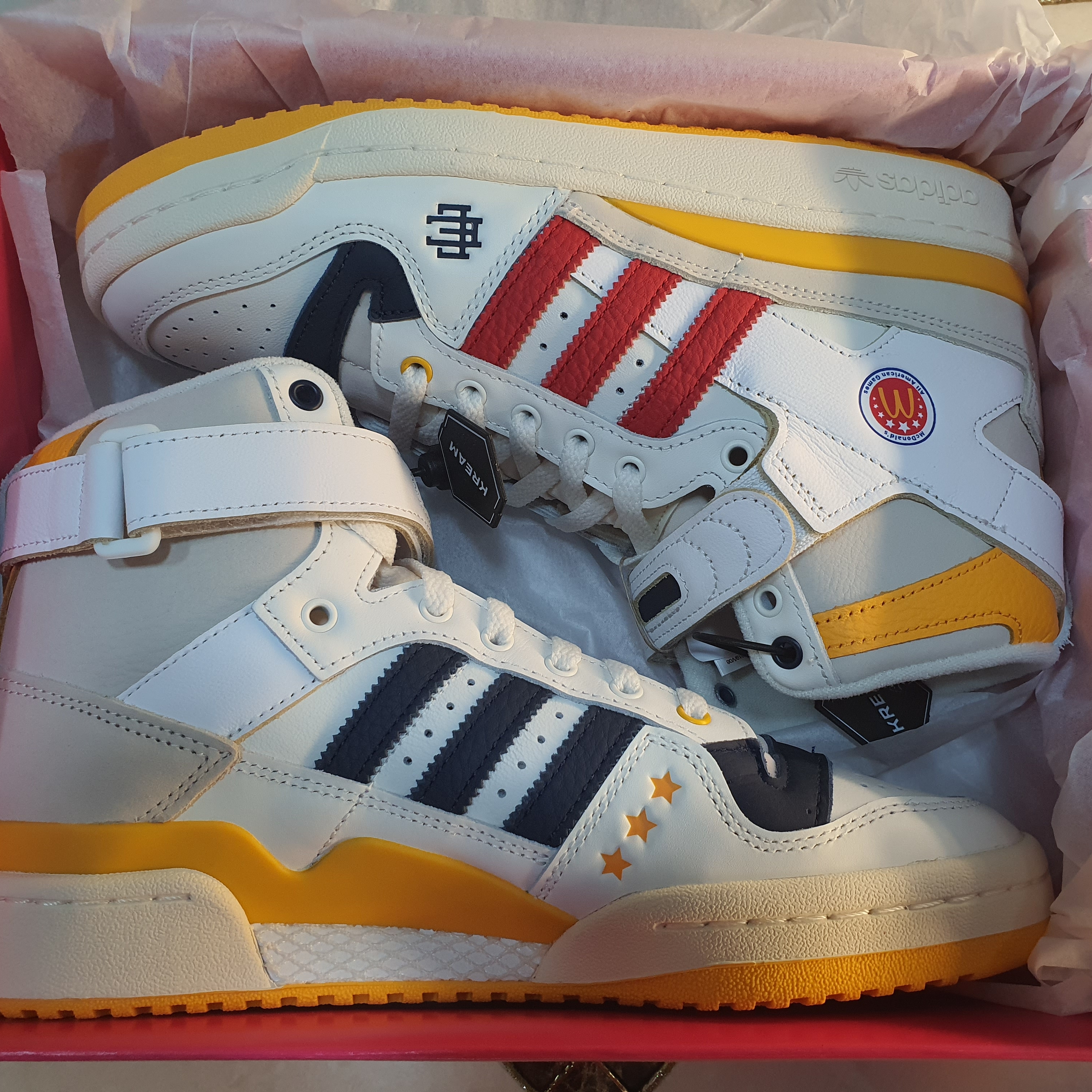 Adidas x Eric Emanuel Forum 84 High McDonald's All American 착용 스타일 - 5