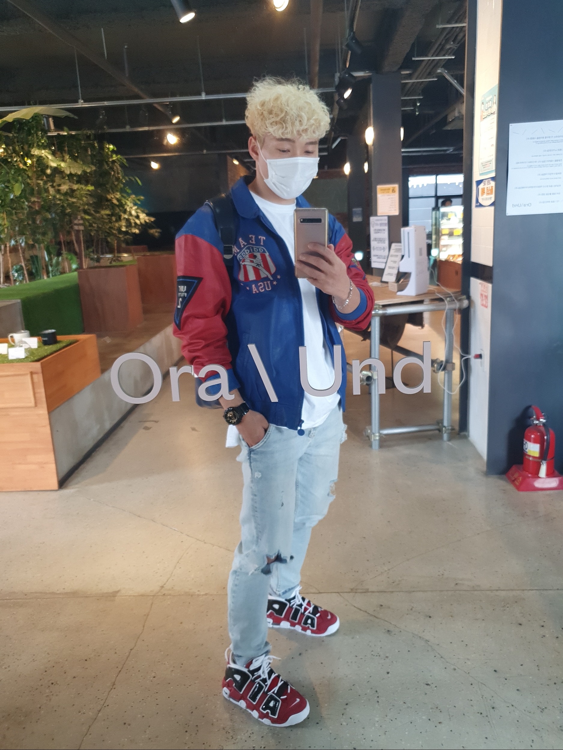 Nike Air More Uptempo 96 Bulls 2021 착용 스타일 - 4