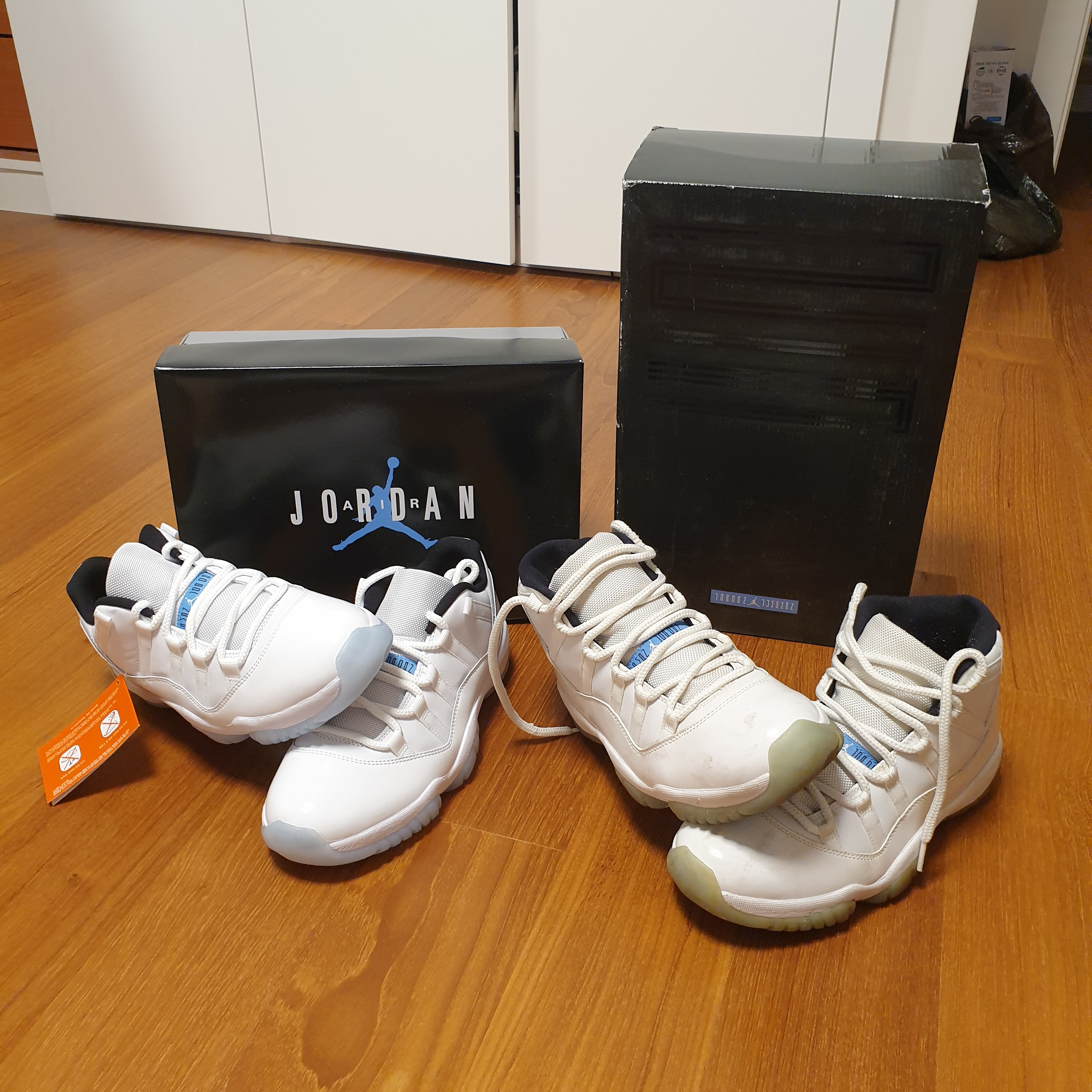 Jordan 11 Retro Low Legend Blue 착용 스타일 - 4