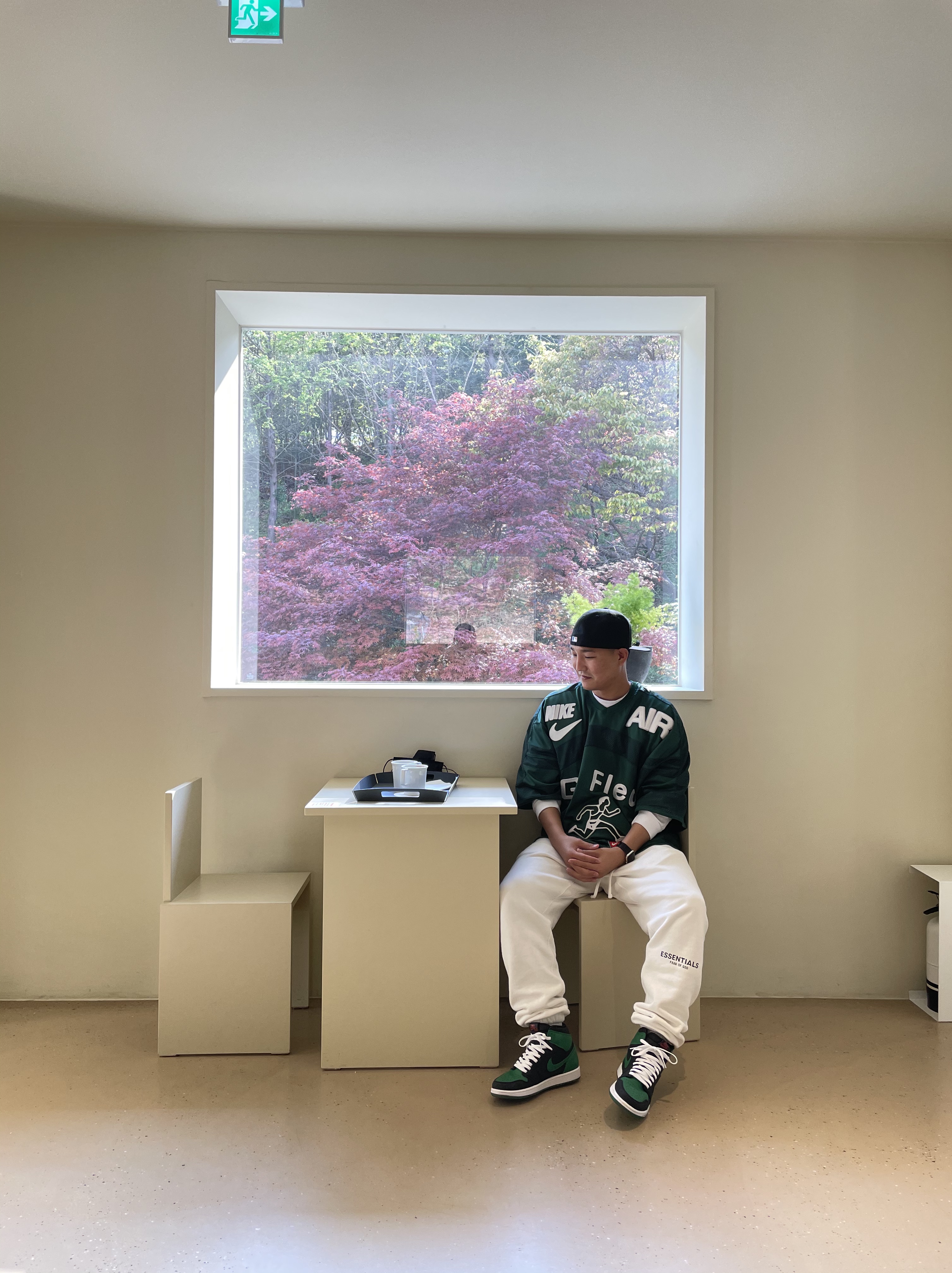 Nike x Cactus Plant Flea Market S/S Jersey Green - Asia, Jordan 1 Retro High OG Pine Green Black 착용 스타일 - 2