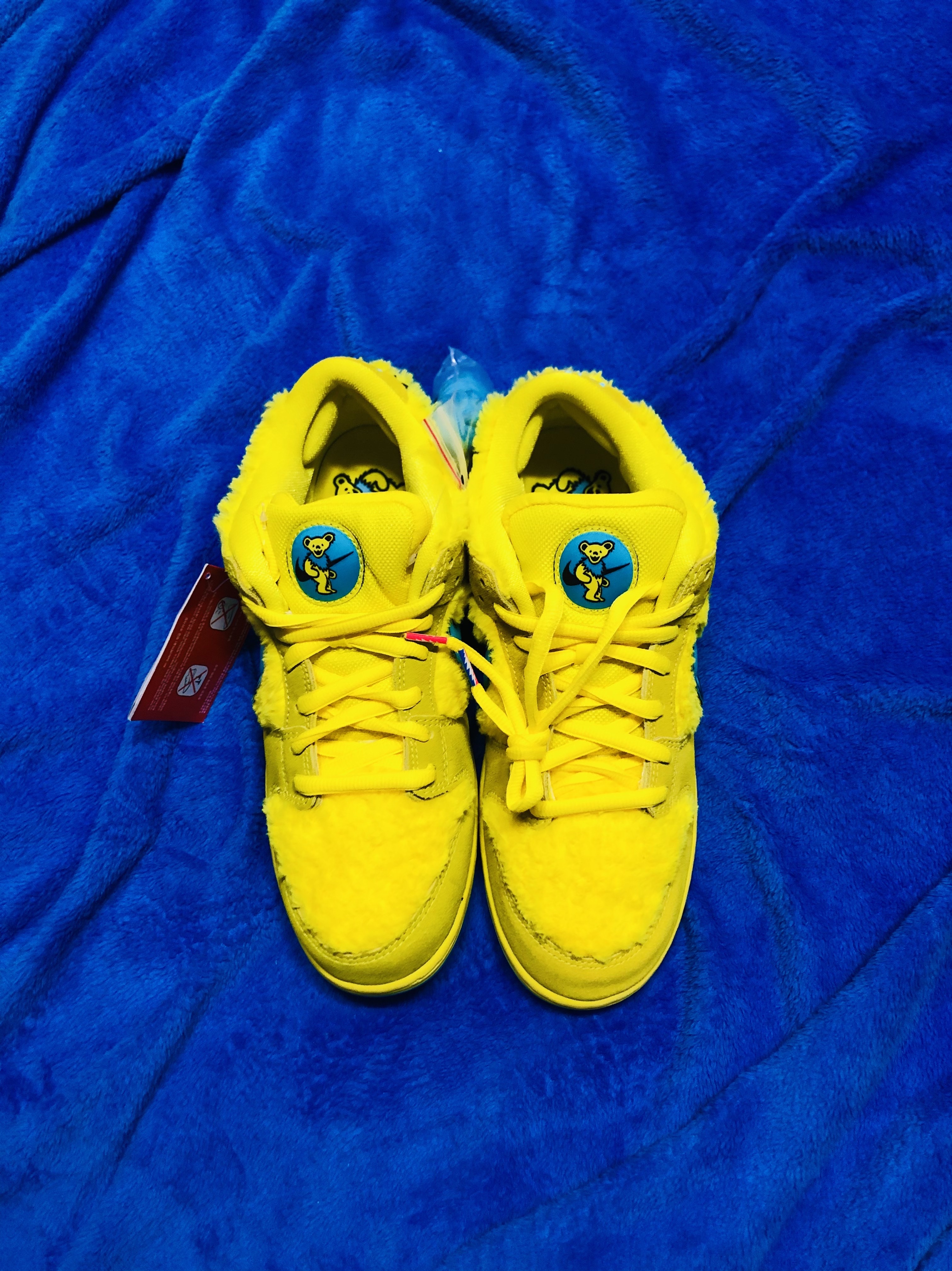 Nike x Grateful Dead SB Dunk Low Yellow Bear ์ฐฉ์ฉ ์คํ์ผ - 4