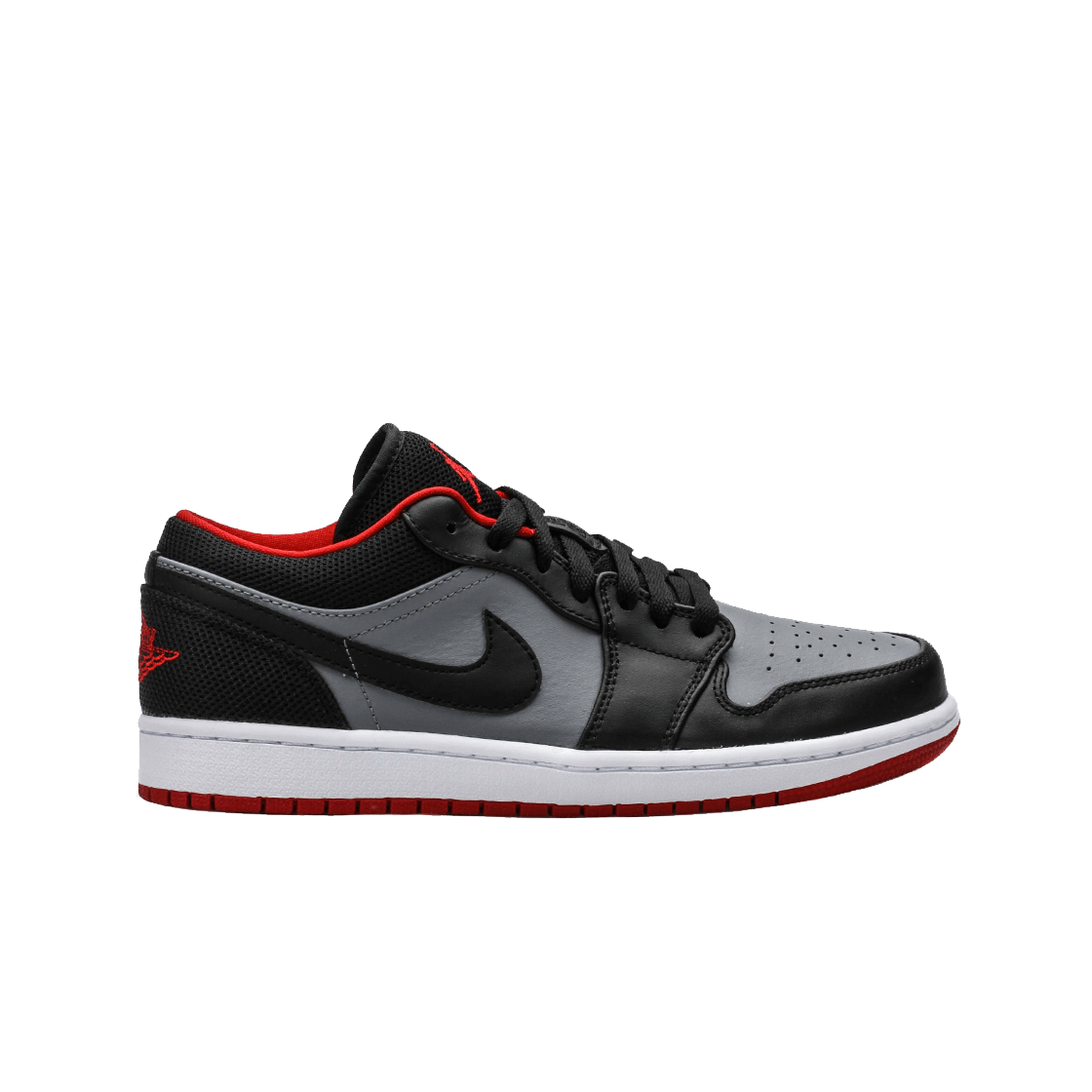 조던 1 레트로 로우 블랙 레드 그레이(Jordan 1 Retro Low Black Red Grey) - 1
