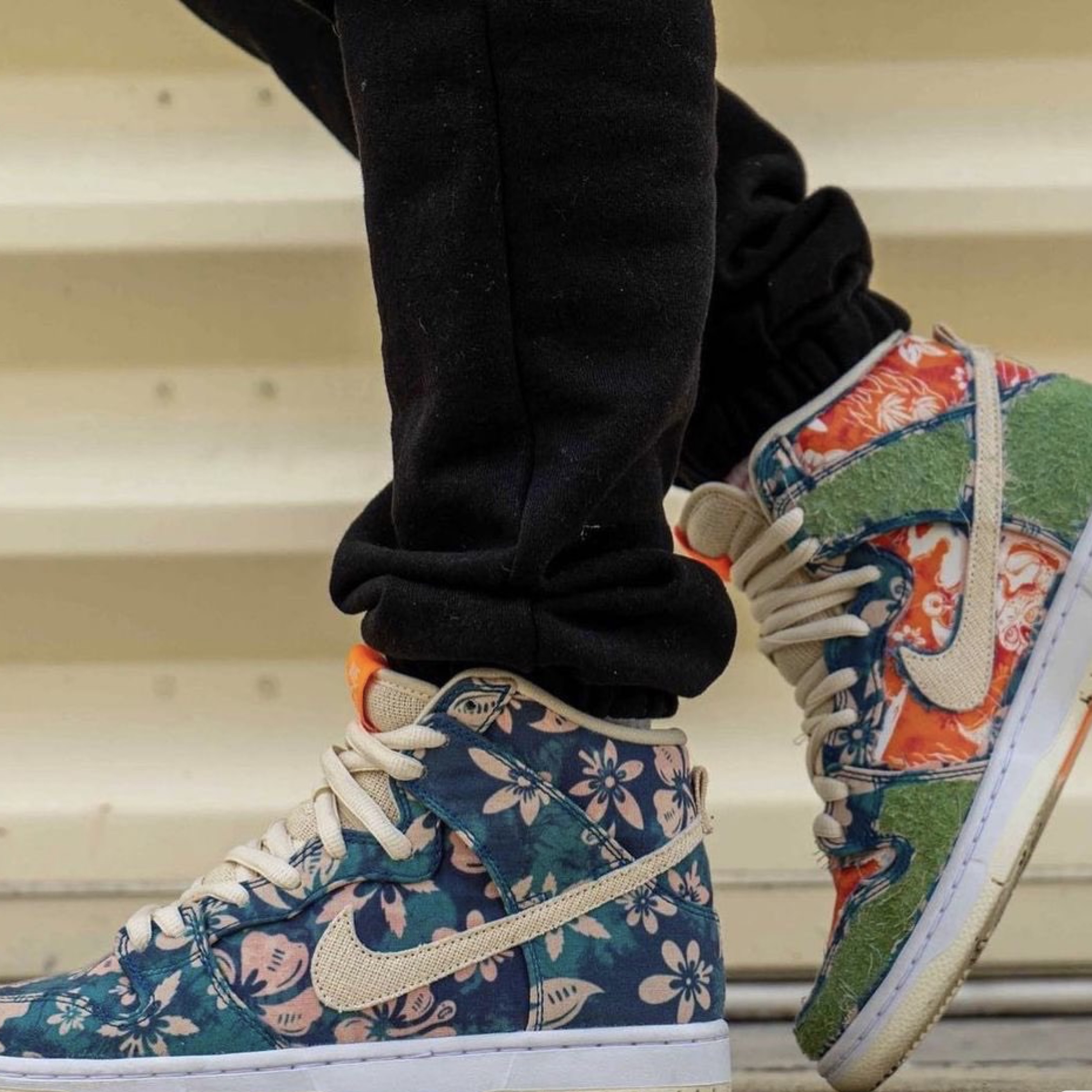 Nike SB Dunk High Pro Hawaii 착용 스타일 - 2