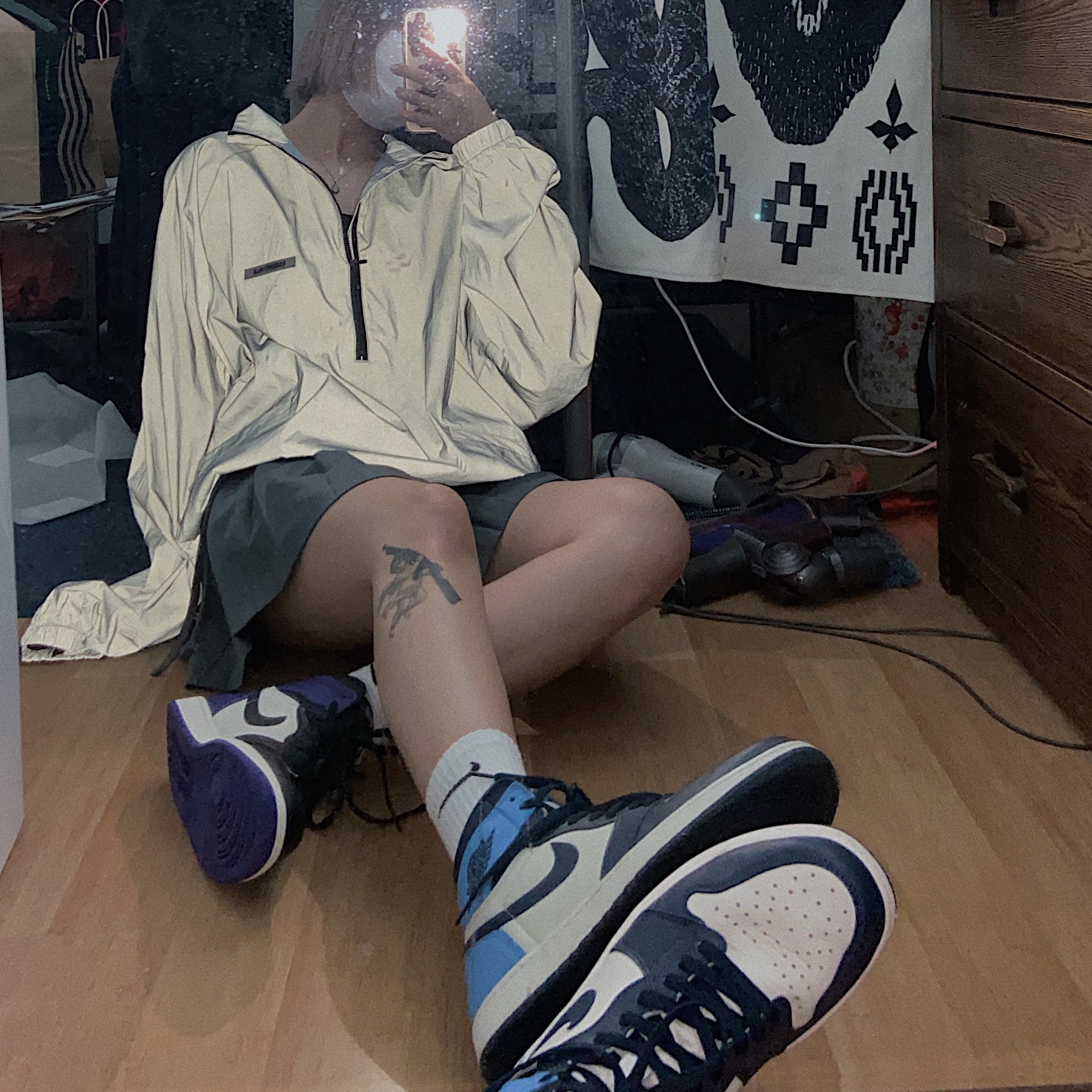 Jordan 1 Retro High OG Court Purple 2020, Jordan 1 Retro High Obsidian UNC 착용 스타일
