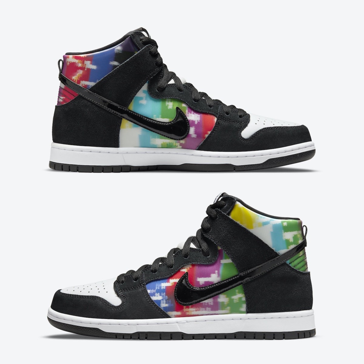 Nike SB Dunk High Pro Test Pattern, Jordan 1 Mid SE ASW Black 착용 스타일 - 3