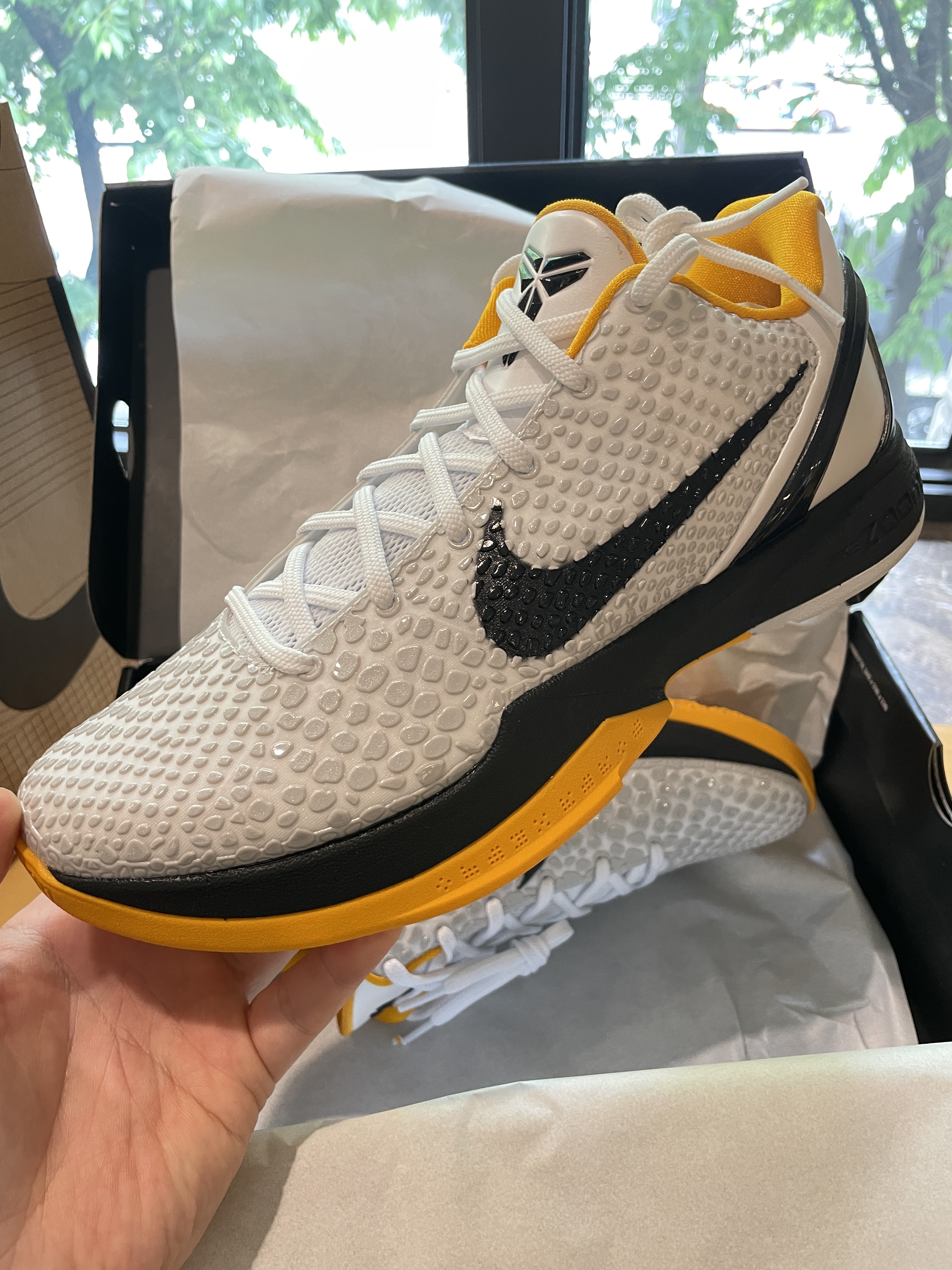 Nike Kobe 6 Protro White Del Sol 착용 스타일 - 1