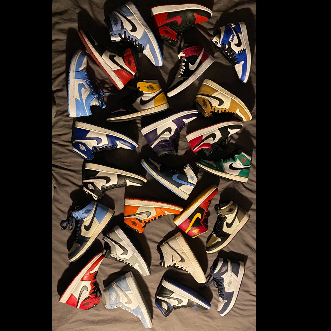 Jordan 1 Retro High OG University Blue, Jordan 1 Retro High OG Hyper Royal 착용 스타일