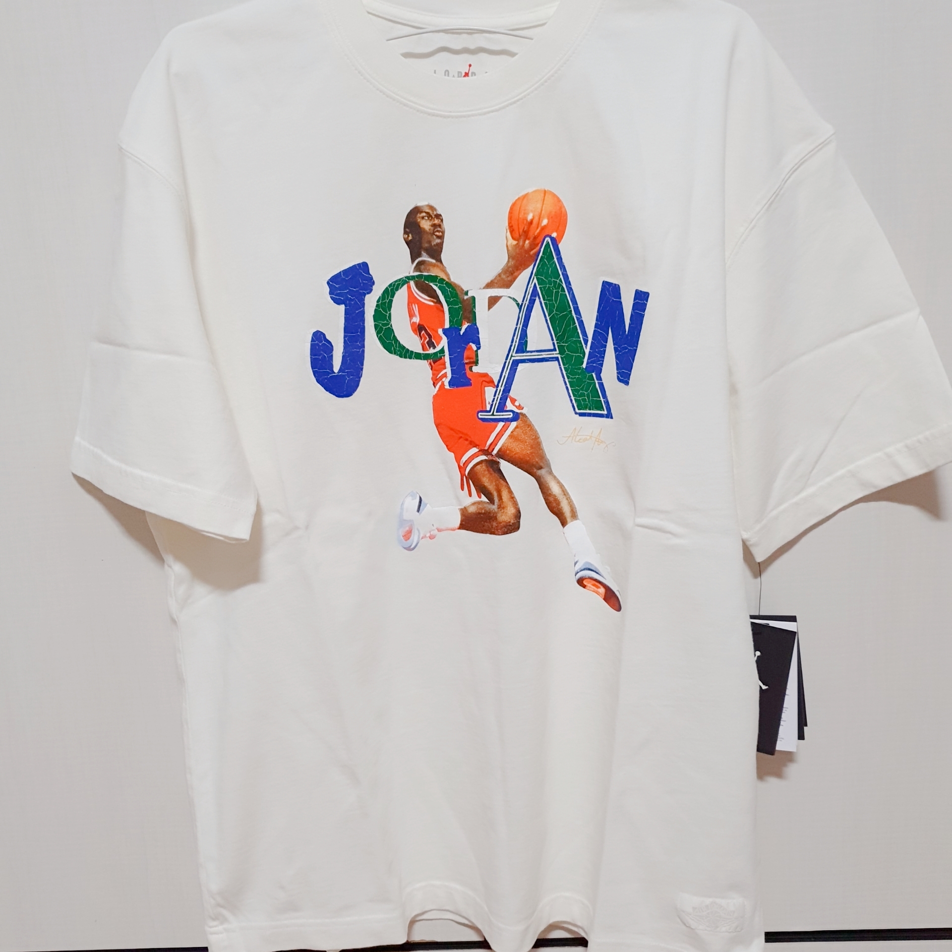 (W) Jordan x Aleali May T-Shirt White - Asia 착용 스타일
