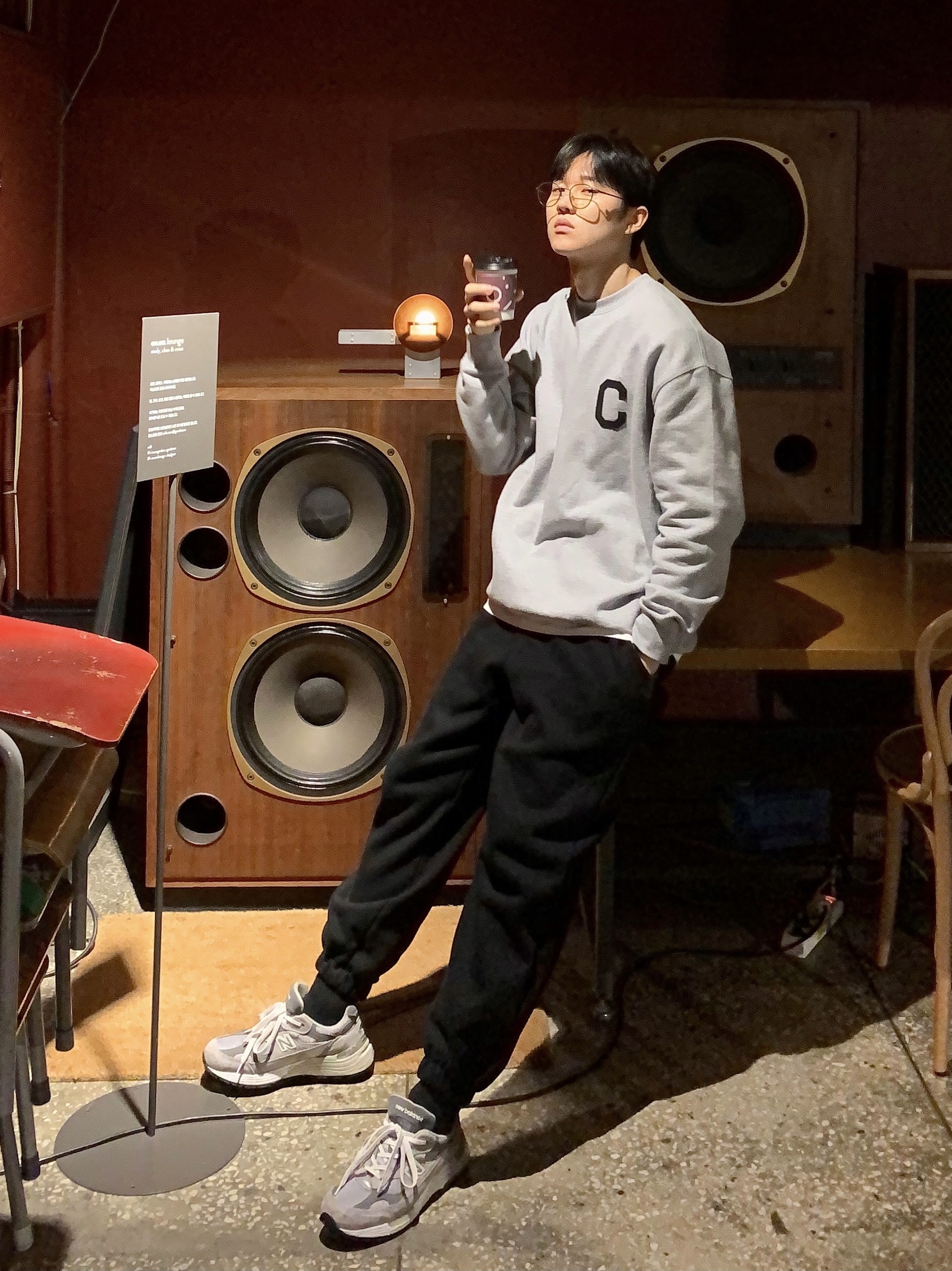 New Balance 992 Made in USA Grey - D Standard 착용 스타일 - 3