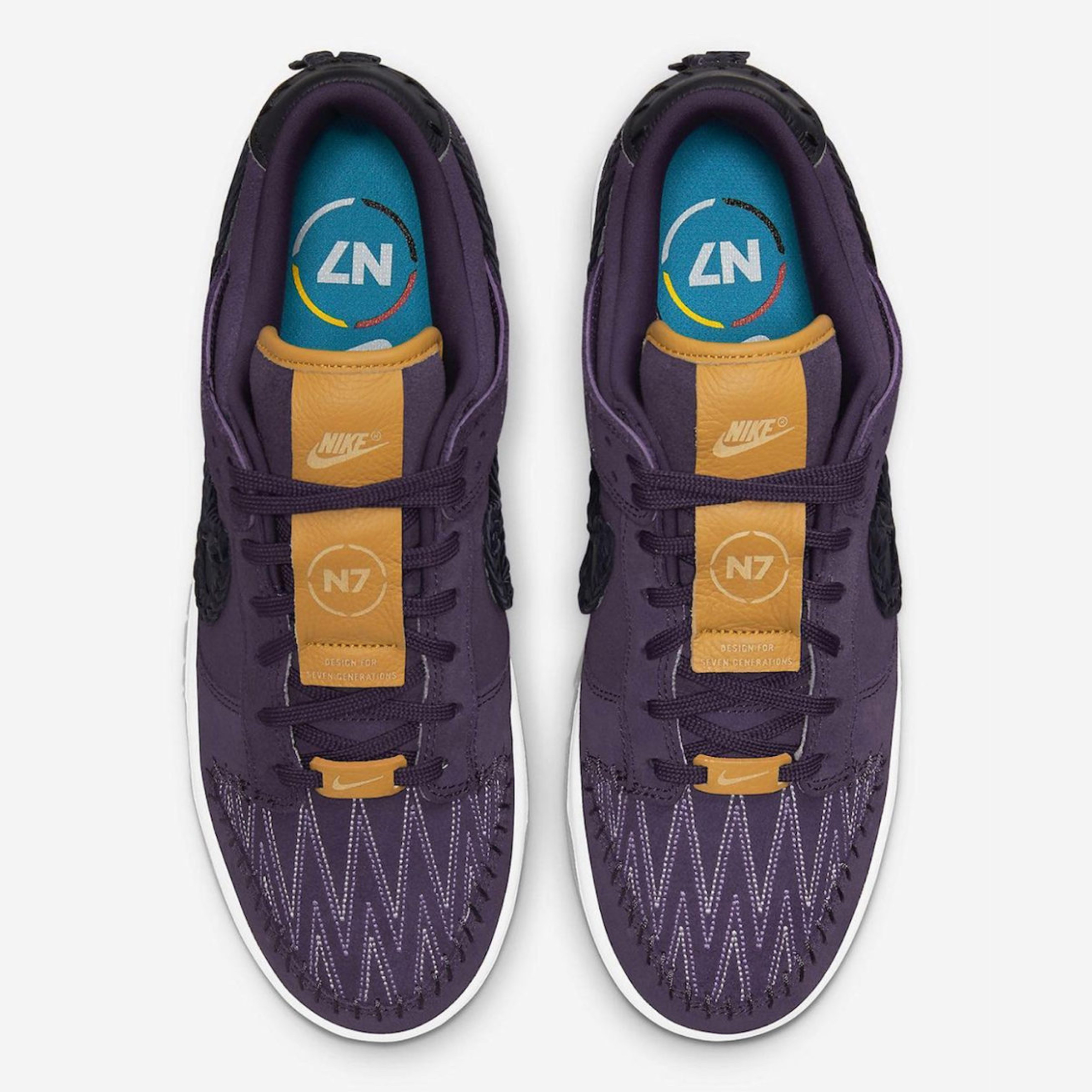 Nike Dunk High N7 2017, Nike x Pendleton Air Force 1 Low N7 2019 착용 스타일 - 3