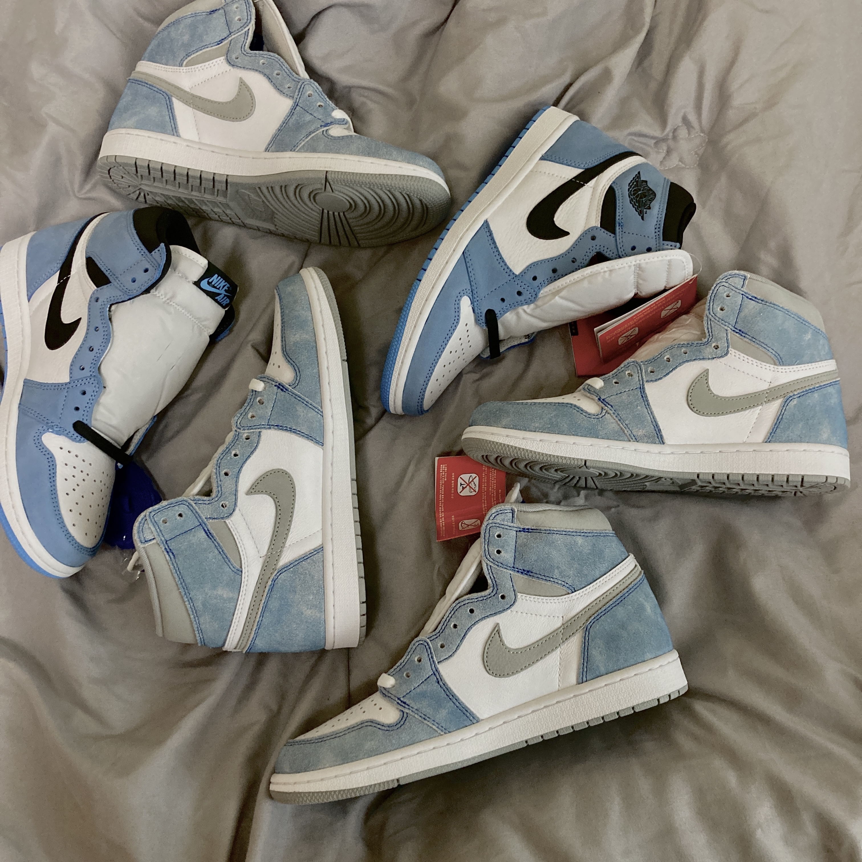 Jordan 1 Retro High OG Hyper Royal, Jordan 1 Retro High OG University Blue 착용 스타일
