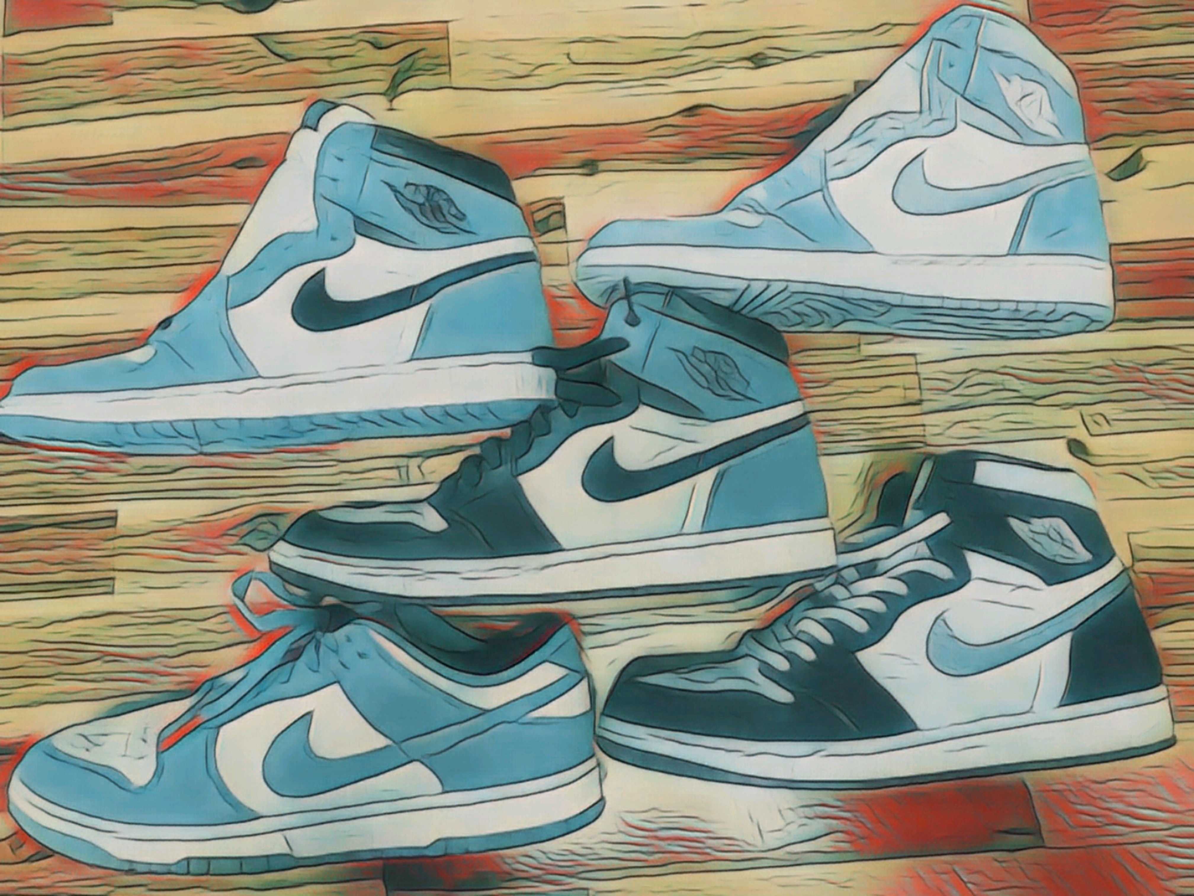 Jordan 1 Retro High OG University Blue, Jordan 1 Retro High OG Hyper Royal 착용 스타일 - 2
