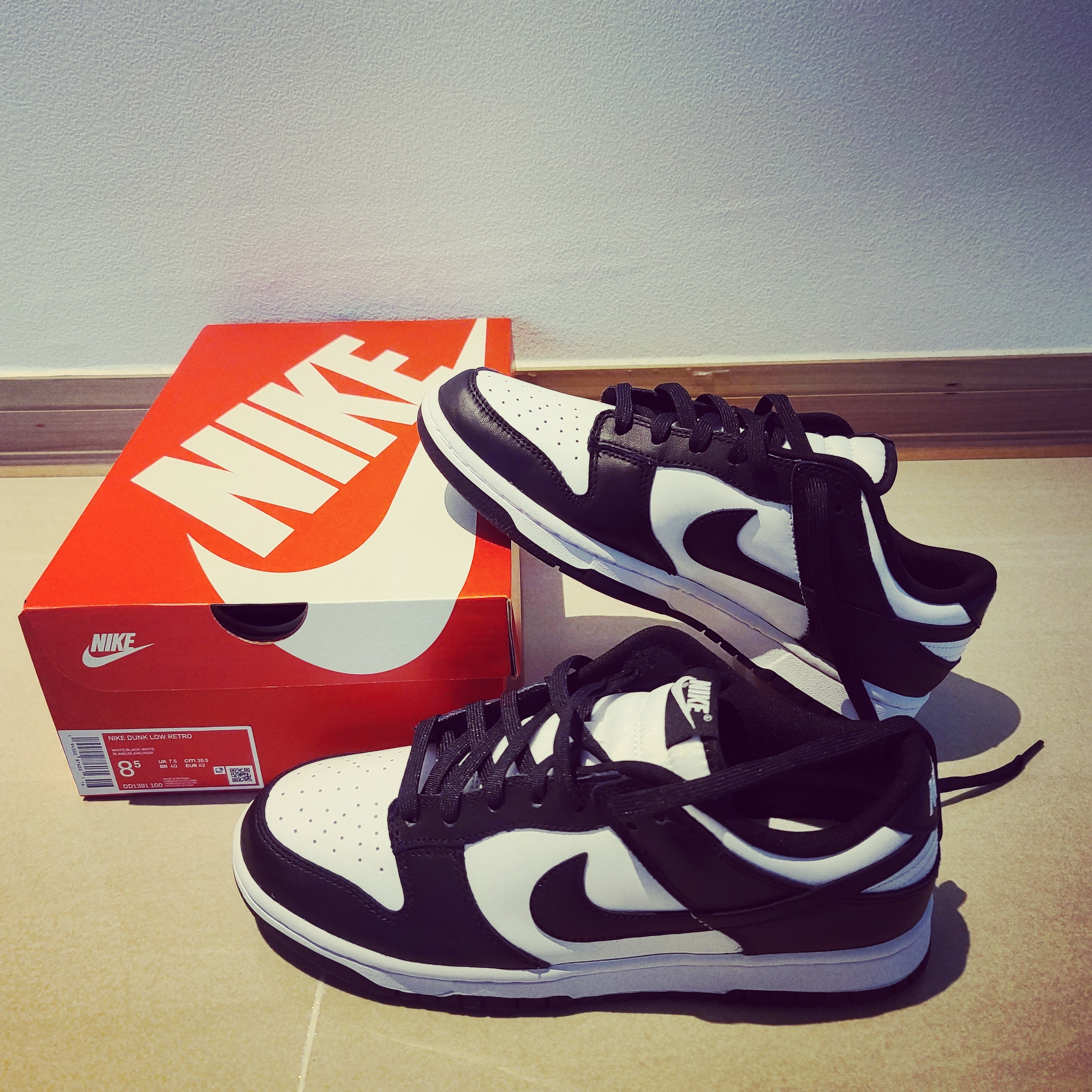 Nike Dunk Low Retro Black 착용 스타일