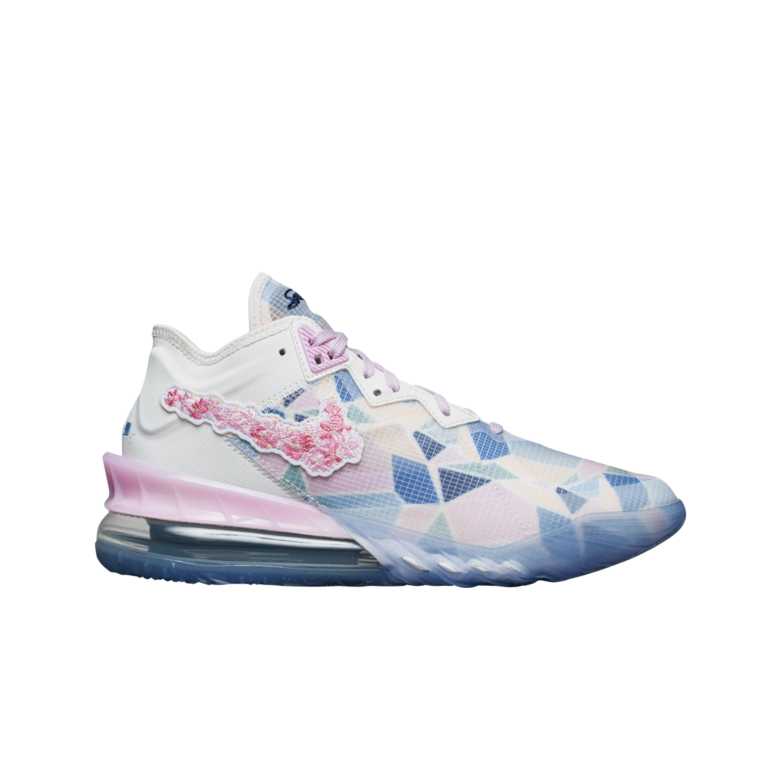 나이키 x 아트모스 르브론 18 로우 라이트 아크틱 핑크