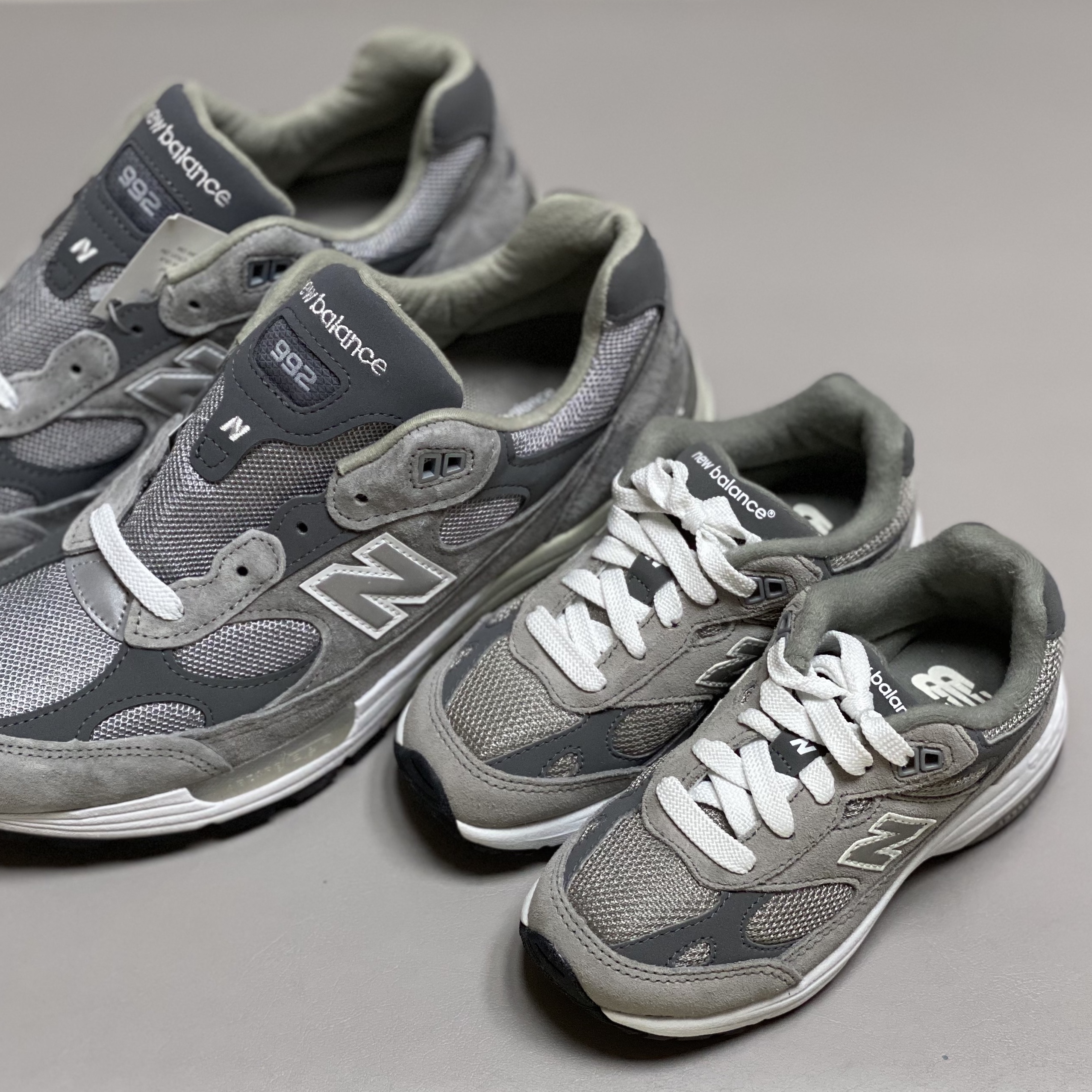 New Balance 992 Made in USA Grey - D Standard 착용 스타일 - 4