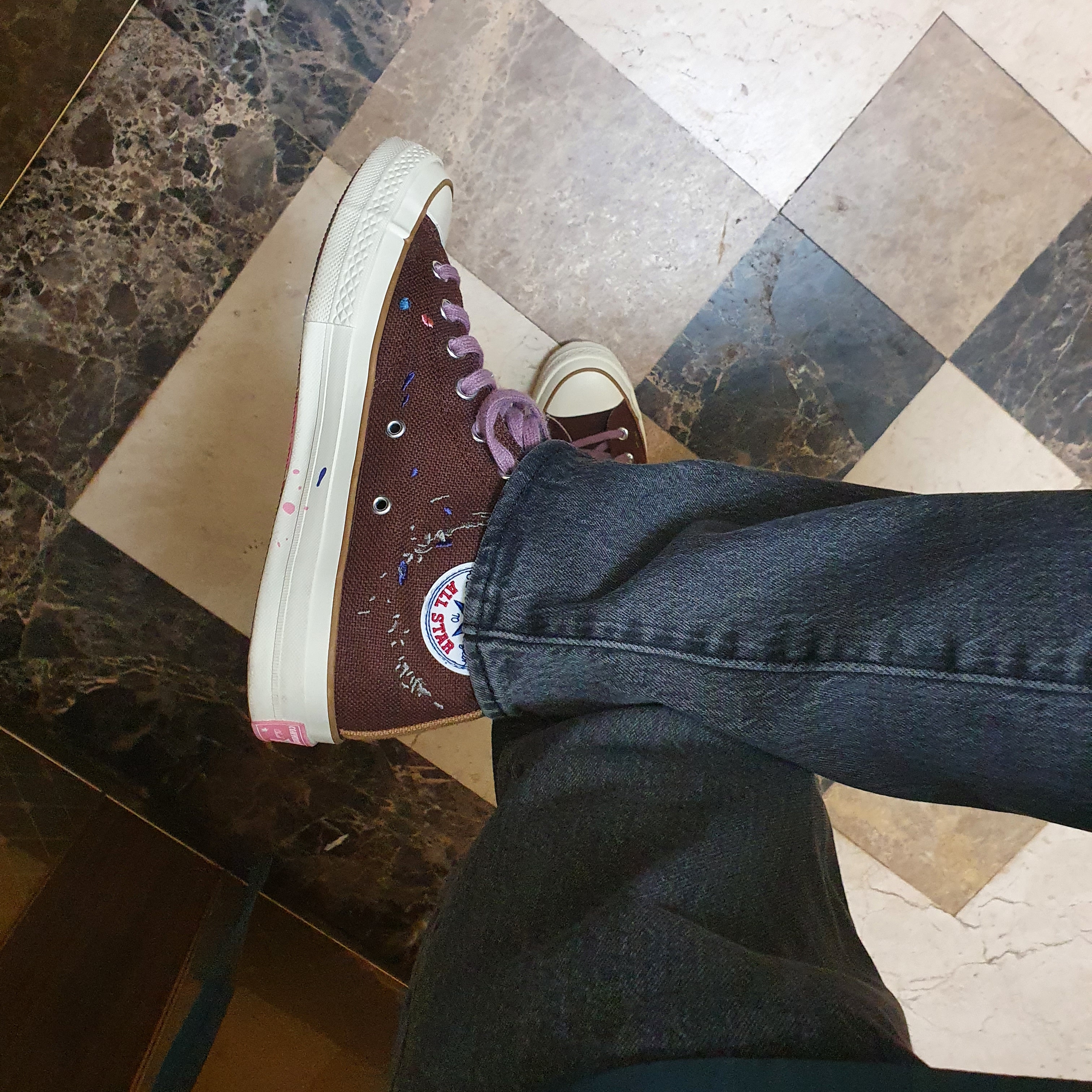 Converse x Bandulu Chuck 70 High Cappuccino 착용 스타일