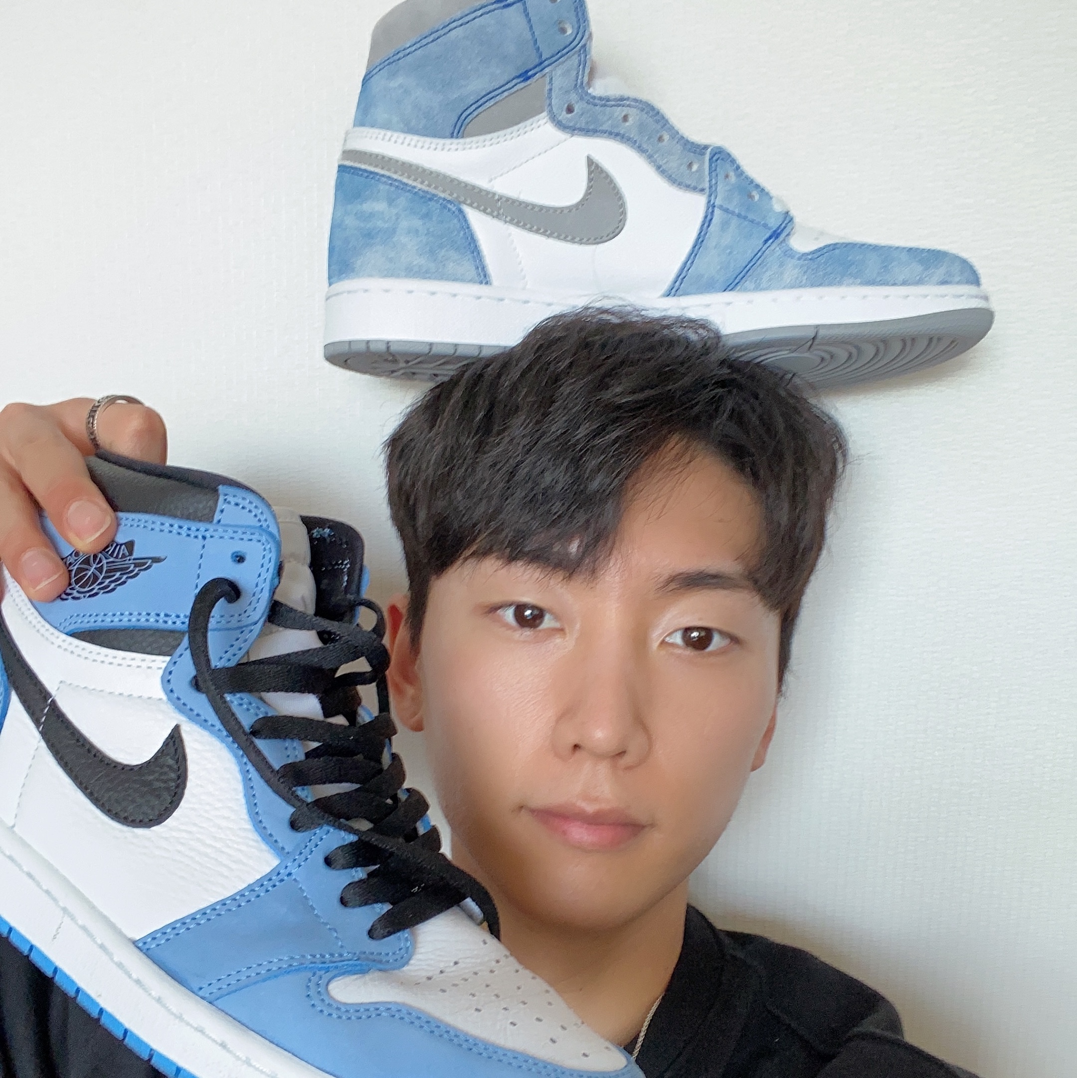 Jordan 1 Retro High OG Hyper Royal, Jordan 1 Retro High OG University Blue 착용 스타일