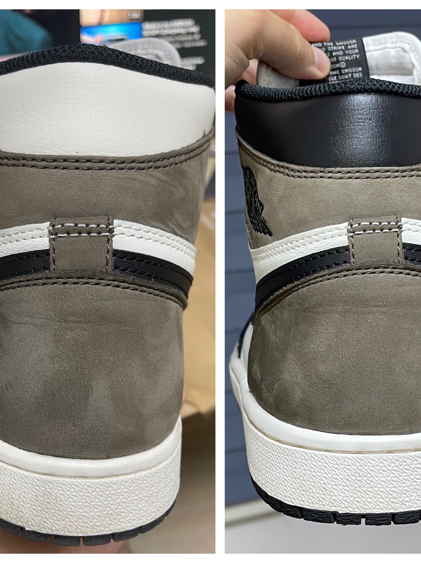 Jordan 1 Retro High OG Black Mocha 착용 스타일 - 2
