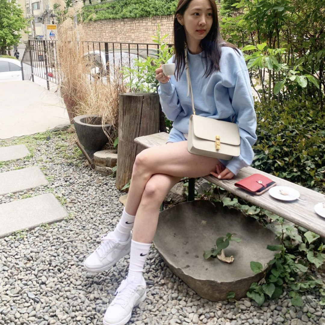 (W) Nike Dunk Low Photon Dust 착용 스타일 - 2